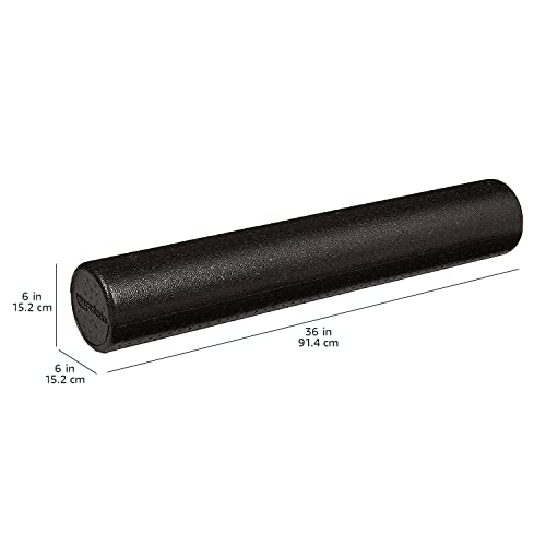 Relieve tension, improve balance, and boost flexibility with the Amazon Basics High-Density Foam Roller – firm, durable, portable, and perfect for home, gym, yoga, Pilates, and recovery workouts.