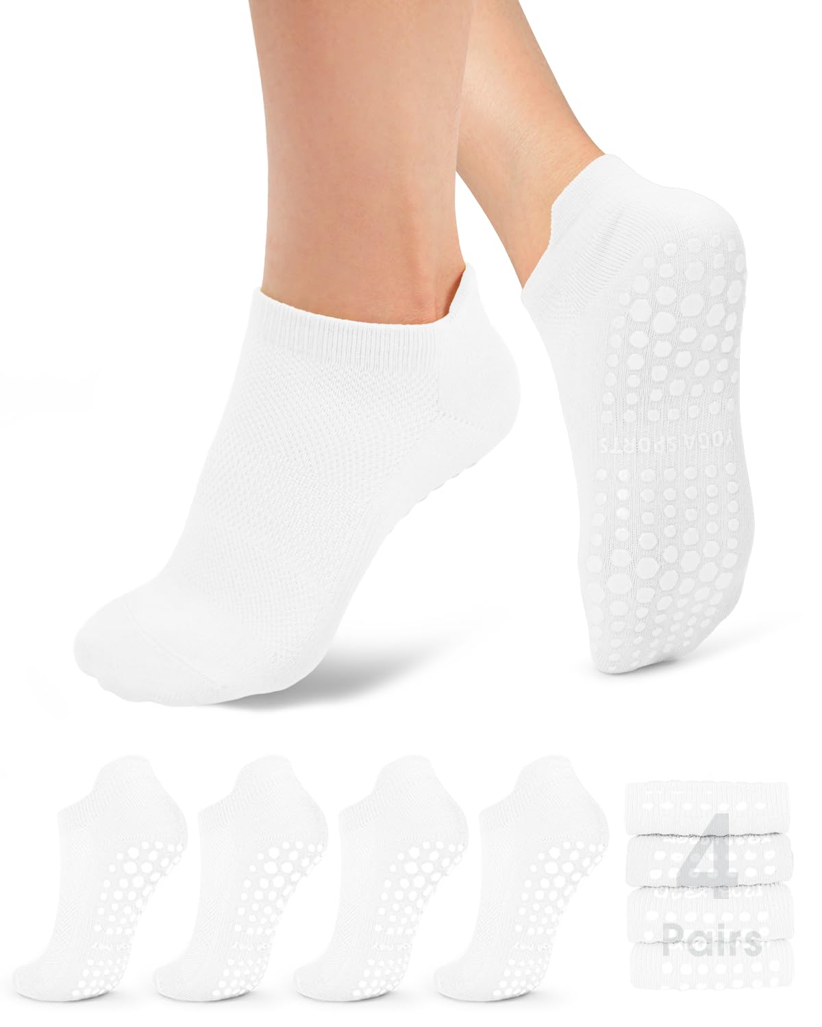 Stay safe, stable, and stylish with non-slip Pilates socks—breathable, cushioned, and perfect for yoga, barre, studio workouts, or home use. Comfort and grip in every step.