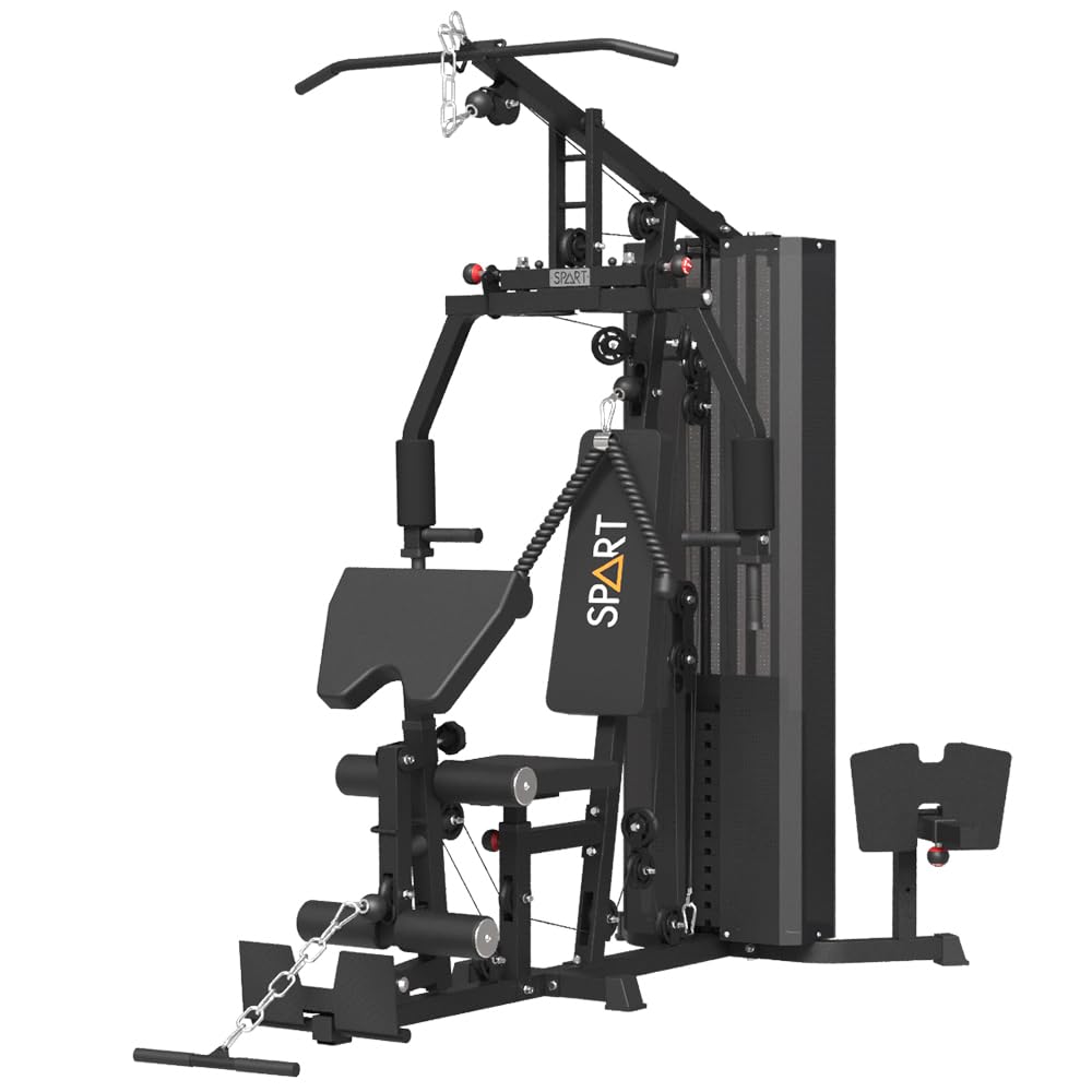 Transform your home workouts with the SPART Multi Gym Machine—durable, compact, and versatile, providing full-body strength training, adjustable resistance, and limitless exercise options in one powerful station.