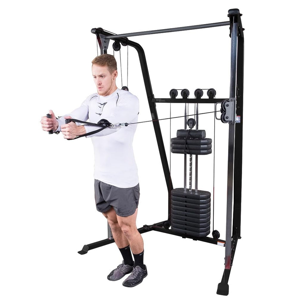 Transform your home gym into a professional training space with Body-Solid’s cable crossover and BFFT10B home gym—versatile, durable, and smooth, offering full-body strength training with endless exercise options.