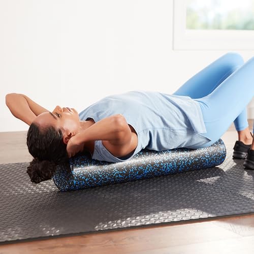 Relieve tension, improve balance, and boost flexibility with the Amazon Basics High-Density Foam Roller – firm, durable, portable, and perfect for home, gym, yoga, Pilates, and recovery workouts.