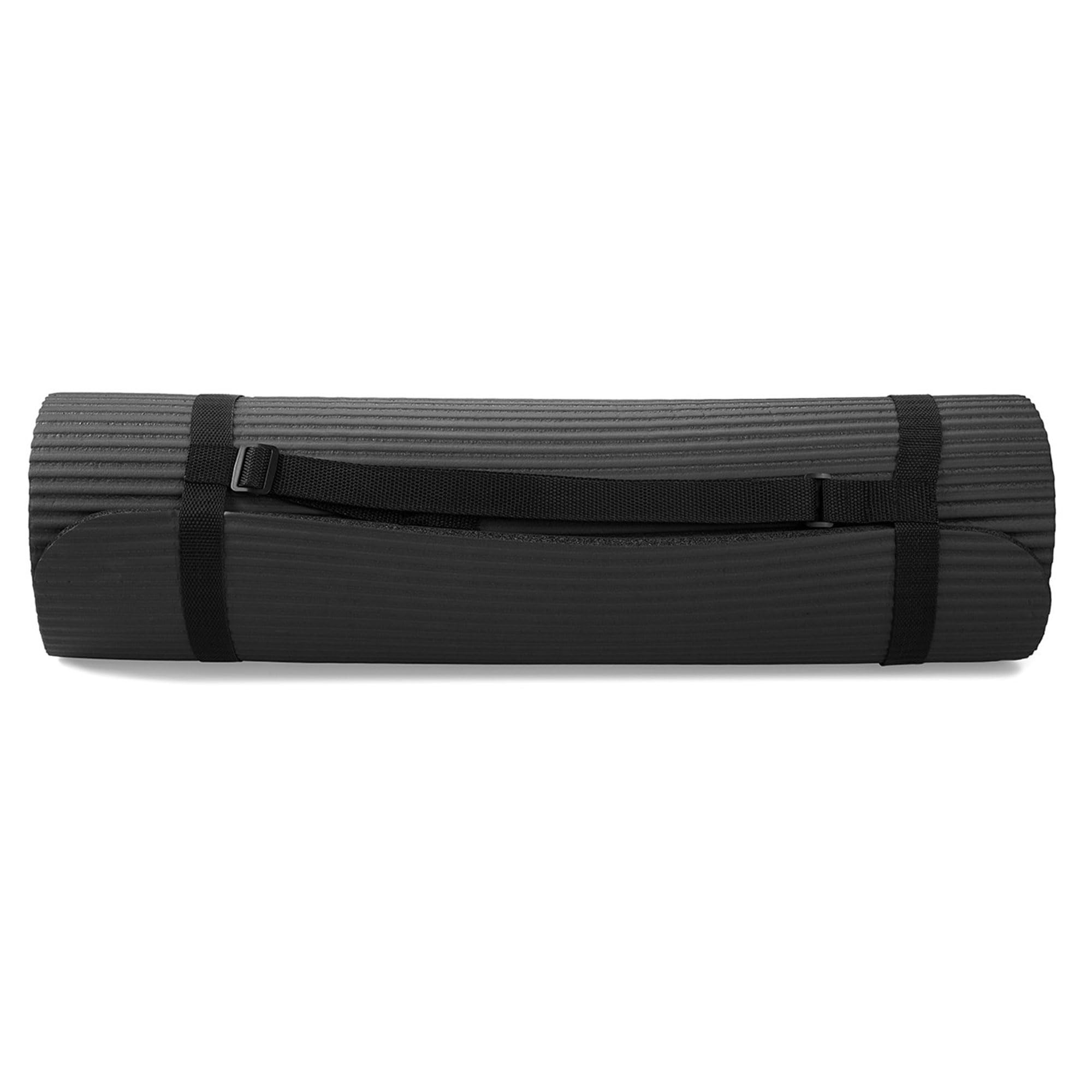 Master your yoga practice anywhere with the BalanceFrom 7-Piece Yoga Set – extra-thick mat, blocks, strap, towels, and knee pad for comfort, stability, and complete support at home or on-the-go.