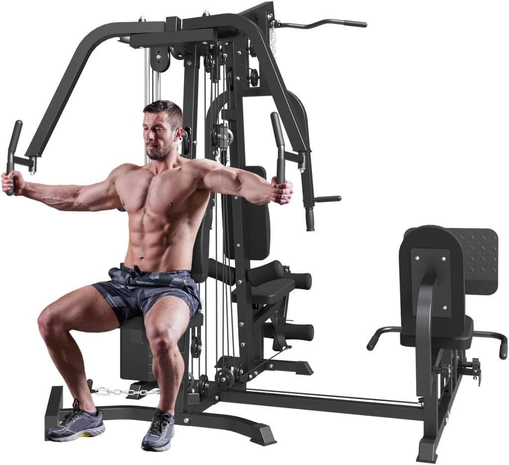 Revolutionize your home workouts with the FAGUS H Multifunction Home Gym—durable, versatile, and fully customizable, offering full-body strength training with smooth, silent operation and limitless exercise options.