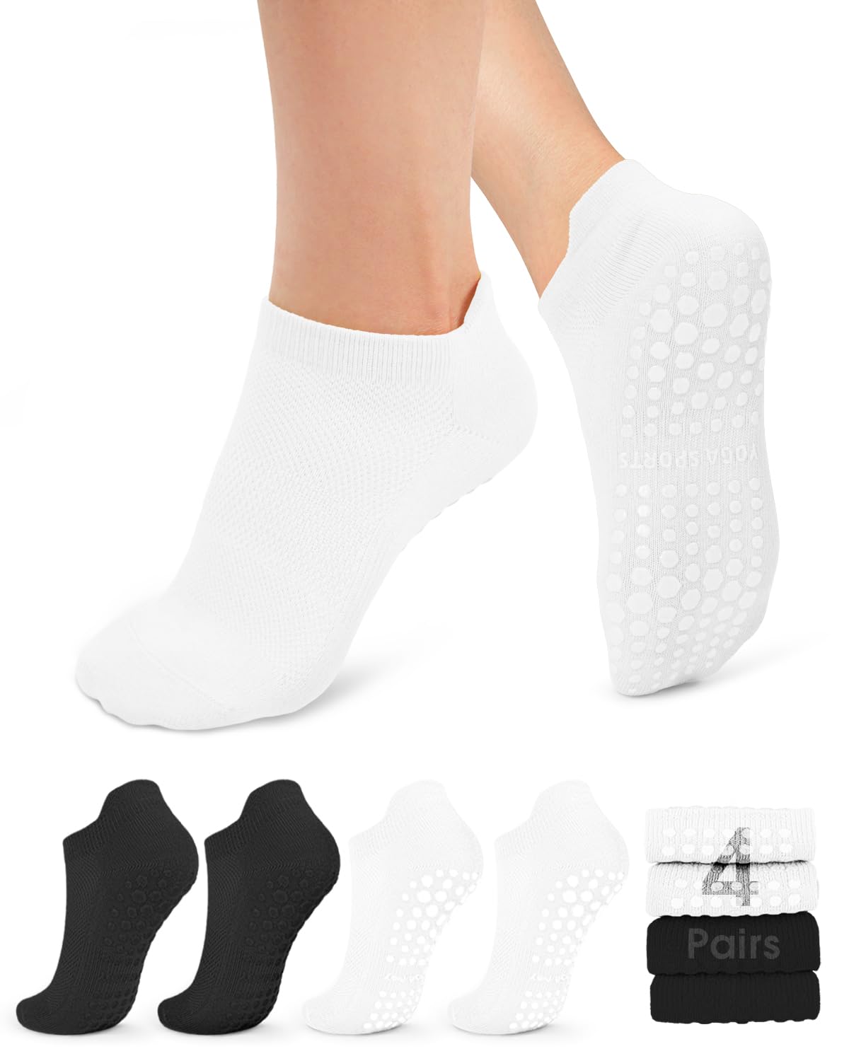 Stay safe, stable, and stylish with non-slip Pilates socks—breathable, cushioned, and perfect for yoga, barre, studio workouts, or home use. Comfort and grip in every step.