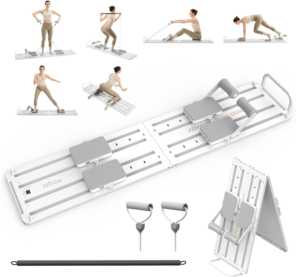 Transform any space into a full Pilates studio—20+ workouts, smart app coaching, and 94% muscle engagement in one foldable, professional-grade reformer built for total-body results.