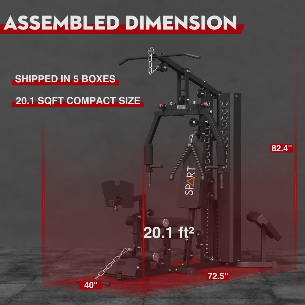 Transform your home workouts with the SPART Multi Gym Machine—durable, compact, and versatile, providing full-body strength training, adjustable resistance, and limitless exercise options in one powerful station.