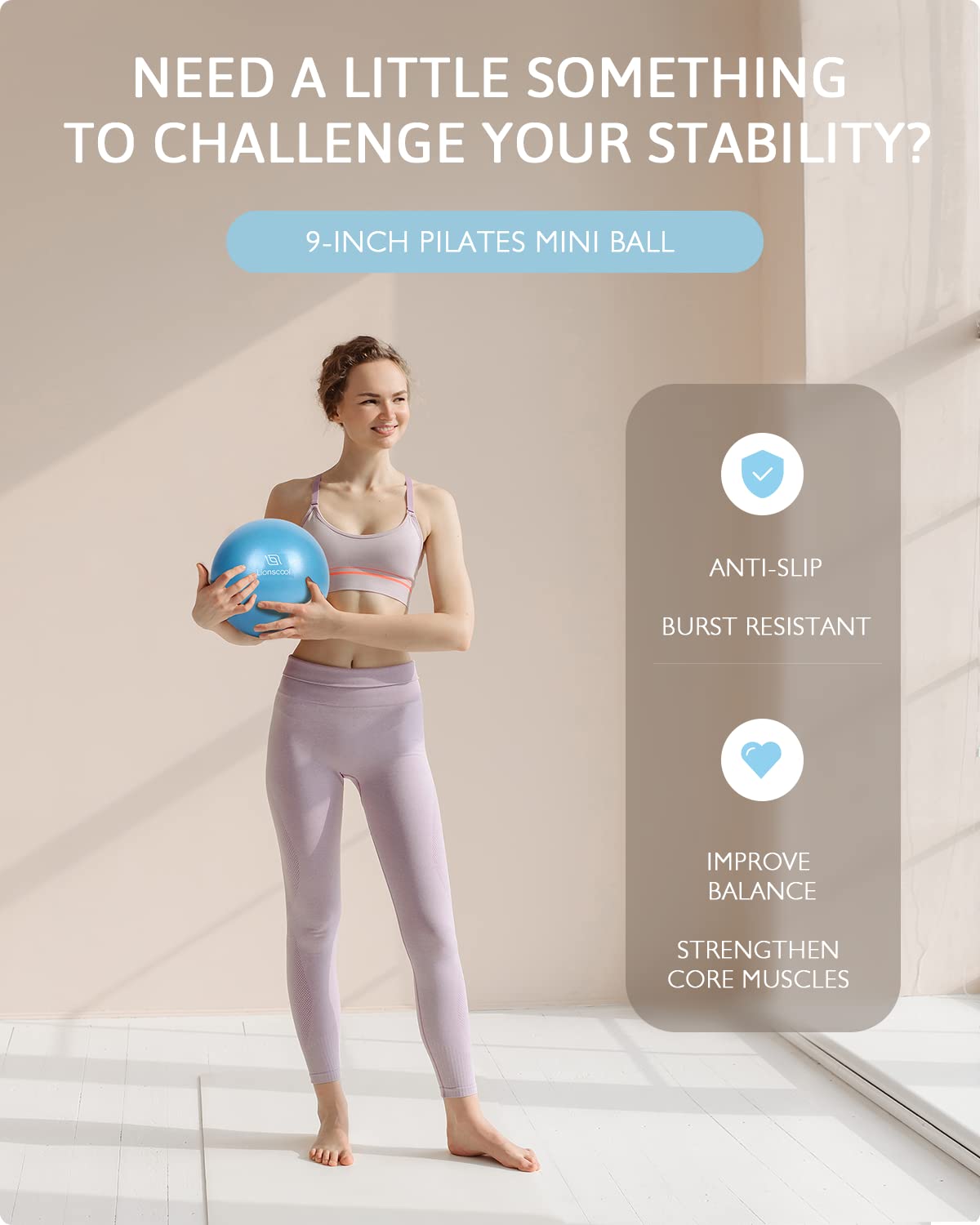 Transform your at-home Pilates practice with the LIONSCOOL Pilates Ring Set – all-in-one resistance ring, mini ball, and bands for strength, balance, and total-body toning anywhere, anytime.