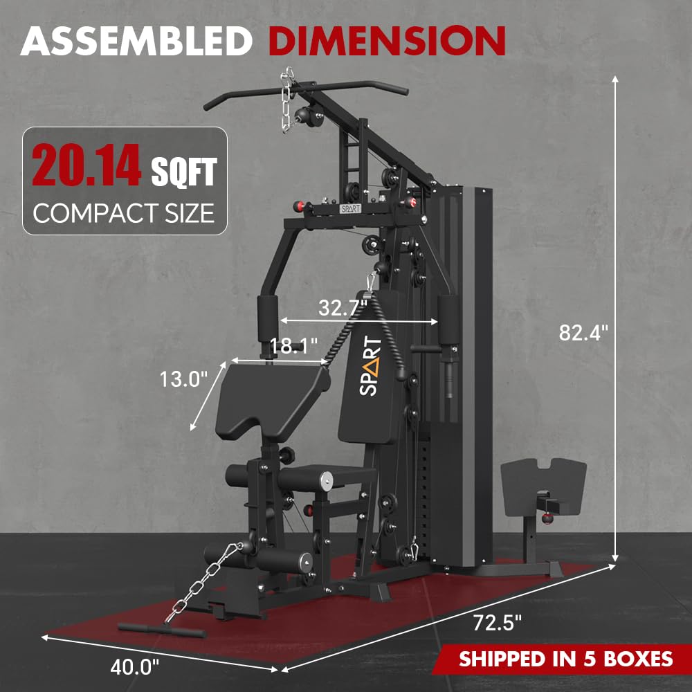 Transform your home workouts with the SPART Multi Gym Machine—durable, compact, and versatile, providing full-body strength training, adjustable resistance, and limitless exercise options in one powerful station.