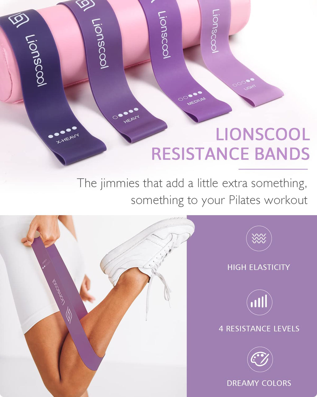 Transform your at-home Pilates practice with the LIONSCOOL Pilates Ring Set – all-in-one resistance ring, mini ball, and bands for strength, balance, and total-body toning anywhere, anytime.