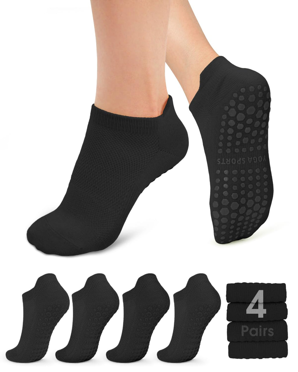 Stay safe, stable, and stylish with non-slip Pilates socks—breathable, cushioned, and perfect for yoga, barre, studio workouts, or home use. Comfort and grip in every step.