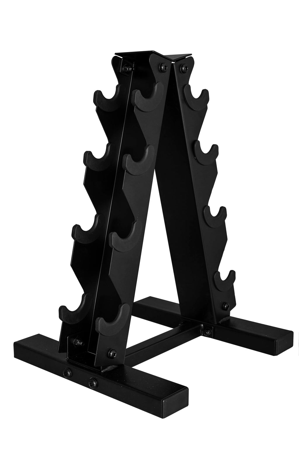 CAP Barbell Rubber Coated Dumbbell Weight Set with Vertical Rack | 100 lb, 150 lb, and 210 lb Options