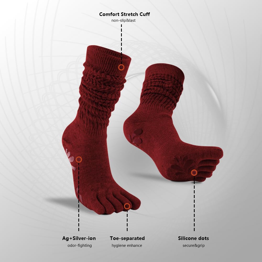 Train with confidence and comfort—these non-slip Pilates yoga socks deliver secure grip, breathable support, and stylish design for every workout, from barre to yoga and beyond.