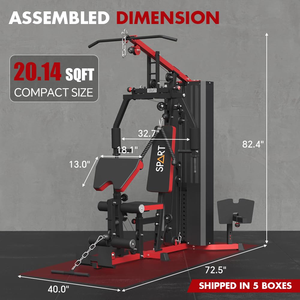 Transform your home workouts with the SPART Multi Gym Machine—durable, compact, and versatile, providing full-body strength training, adjustable resistance, and limitless exercise options in one powerful station.