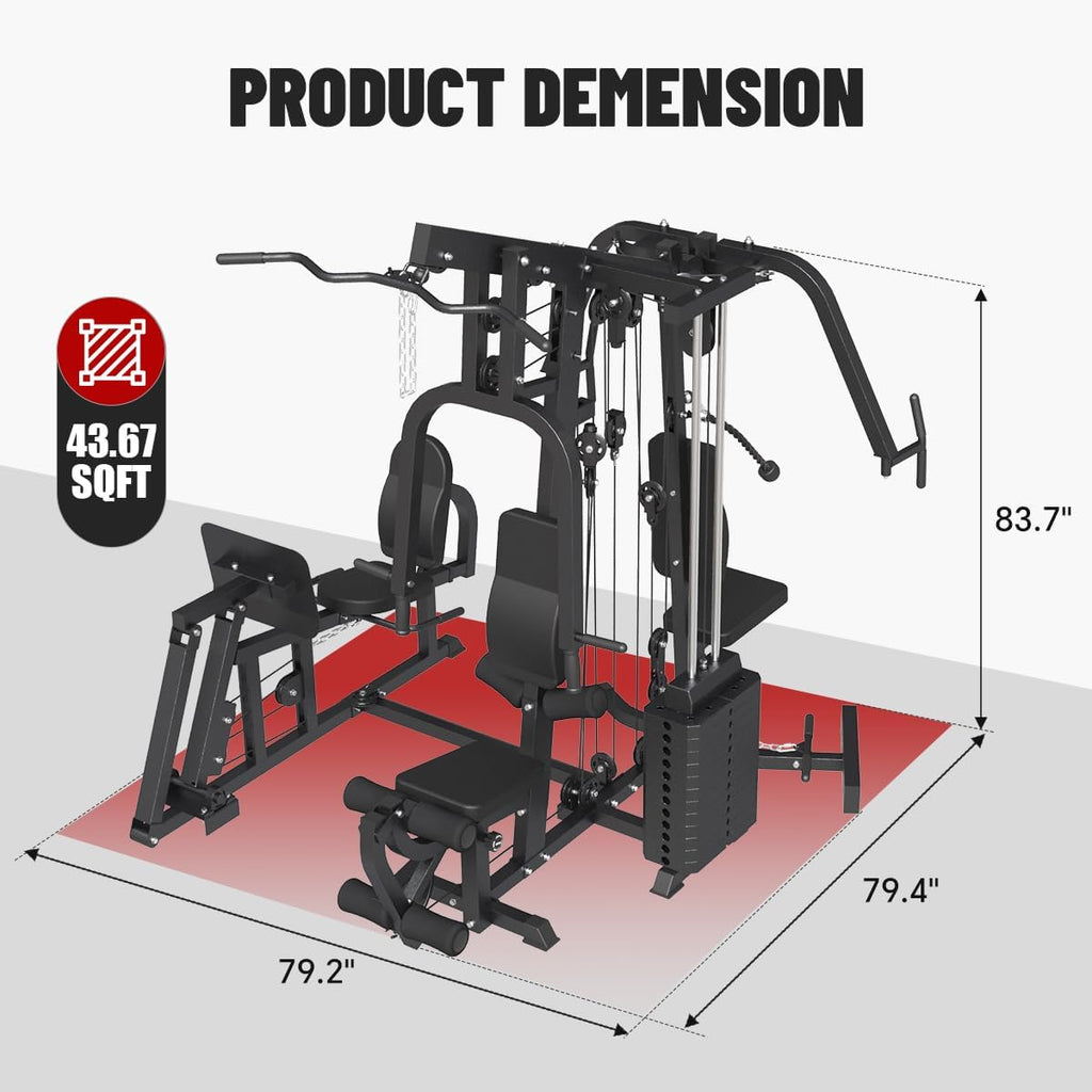 Revolutionize your home workouts with the FAGUS H Multifunction Home Gym—durable, versatile, and fully customizable, offering full-body strength training with smooth, silent operation and limitless exercise options.