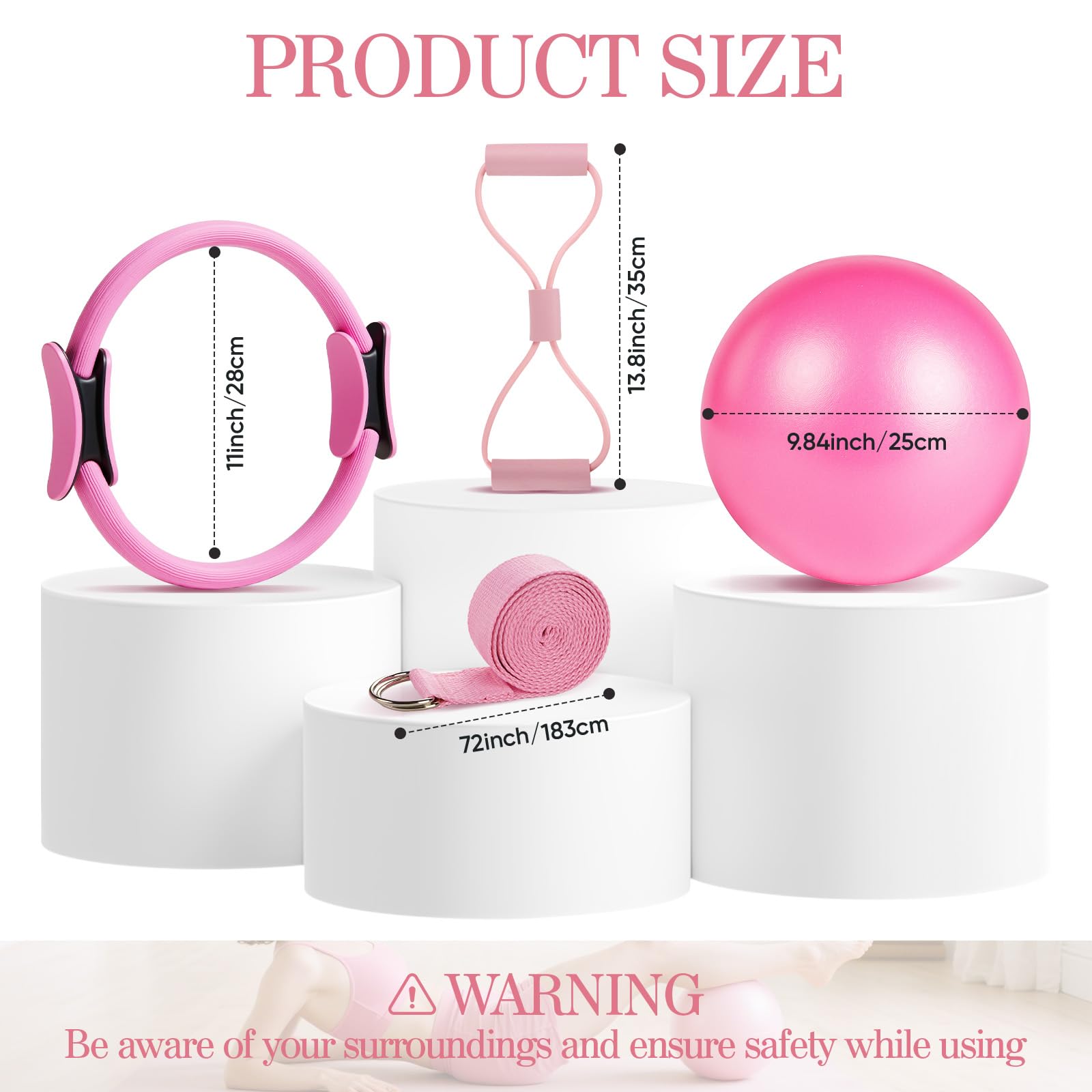 Achieve full-body toning, strength, and flexibility anywhere with the Home Pilates Kit—durable, all-in-one, non-slip, and portable, perfect for beginners and advanced Pilates enthusiasts alike.