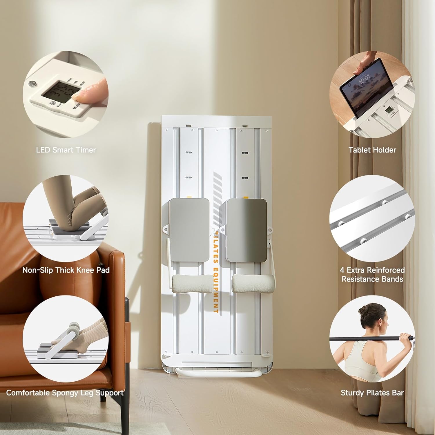 Transform any space into a full Pilates studio—20+ workouts, smart app coaching, and 94% muscle engagement in one foldable, professional-grade reformer built for total-body results.