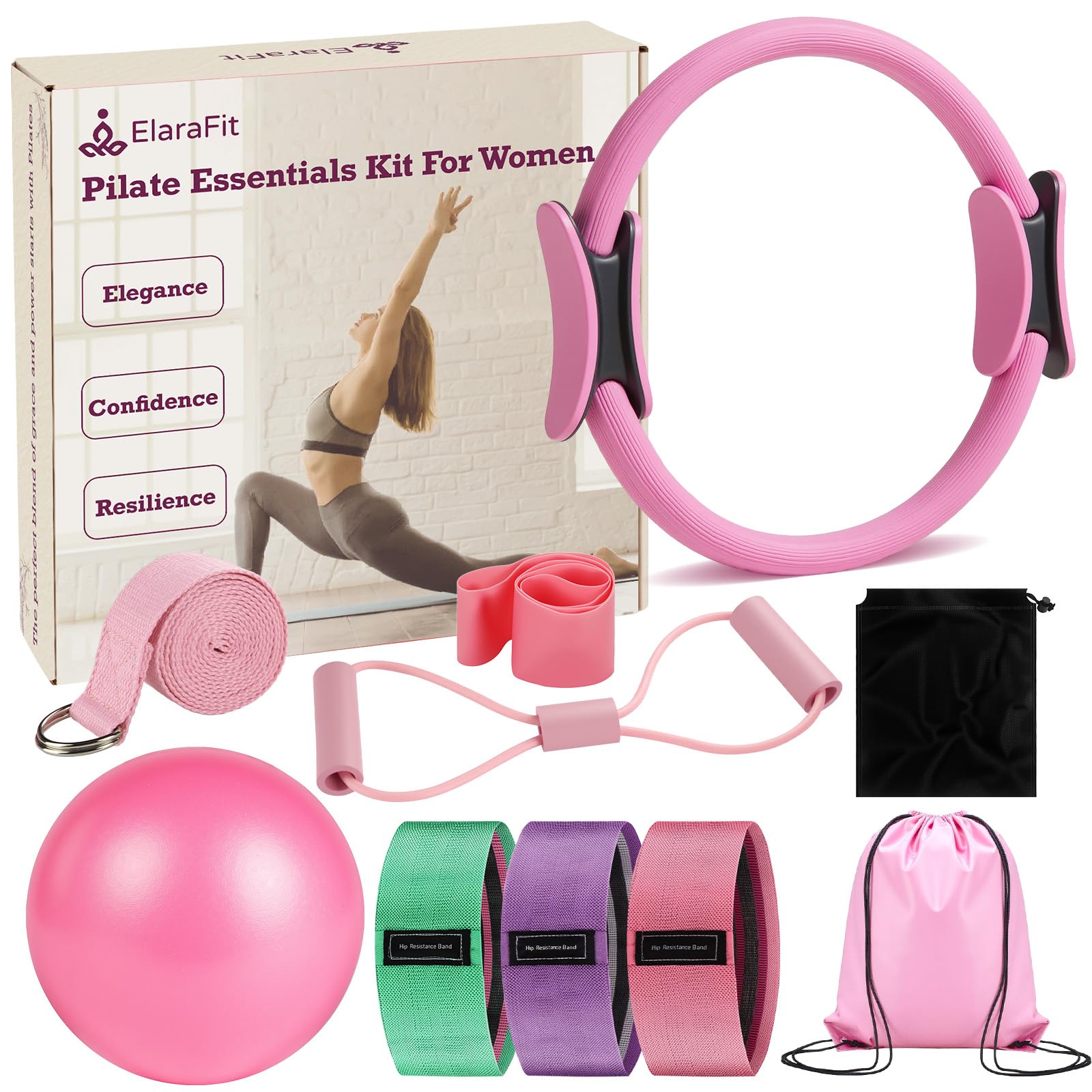 Achieve full-body toning, strength, and flexibility anywhere with the Home Pilates Kit—durable, all-in-one, non-slip, and portable, perfect for beginners and advanced Pilates enthusiasts alike.