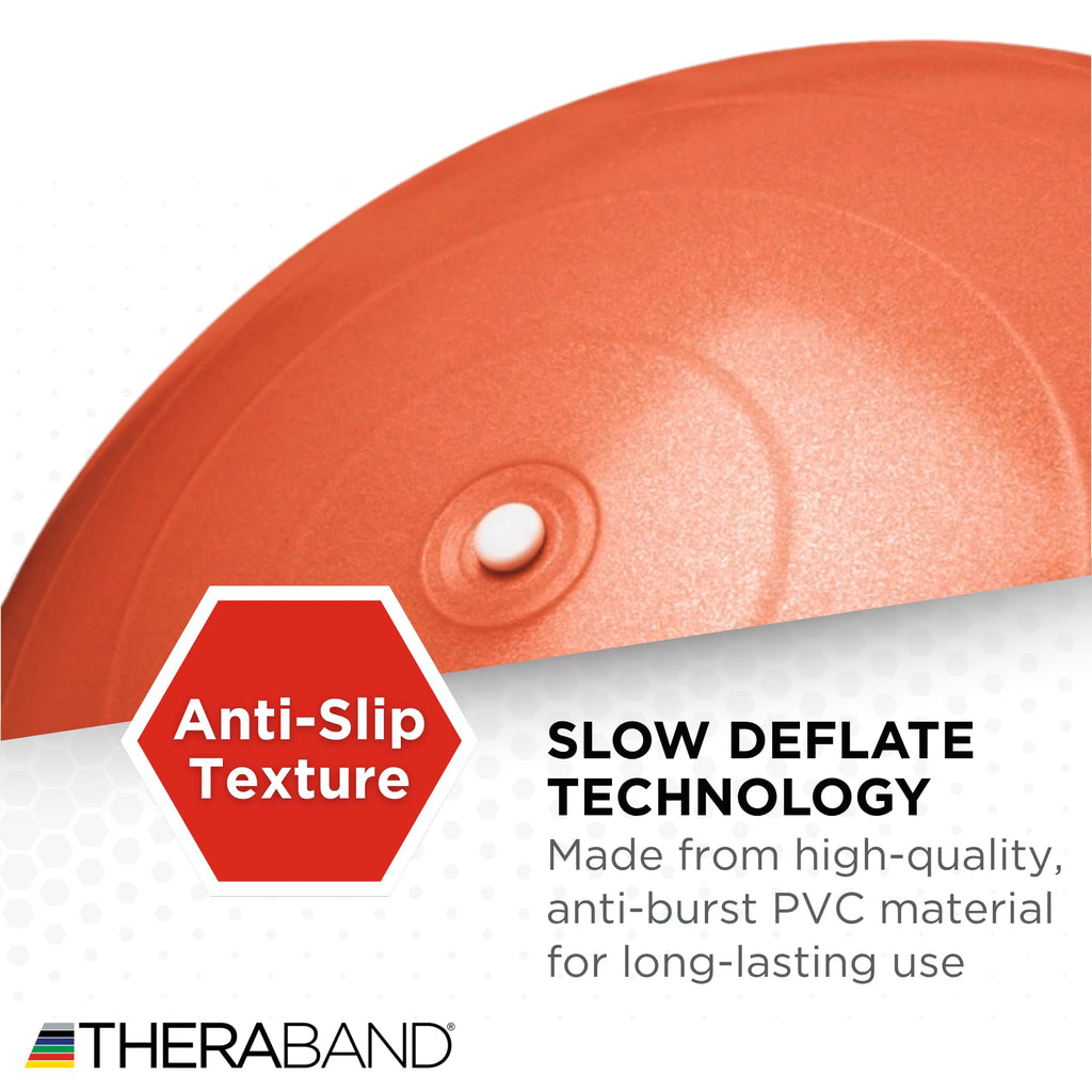 Boost balance, strengthen your core, and enhance flexibility with the THERABAND Pro Series Exercise Ball – anti-burst, professional-grade, versatile for yoga, Pilates, stability, and home or gym workouts.