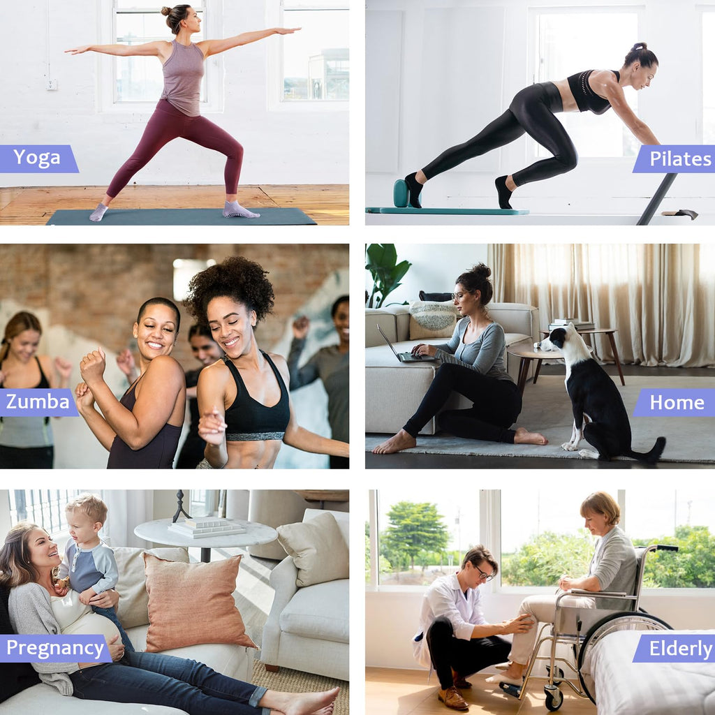Stay safe, stable, and stylish with non-slip Pilates socks—breathable, cushioned, and perfect for yoga, barre, studio workouts, or home use. Comfort and grip in every step.