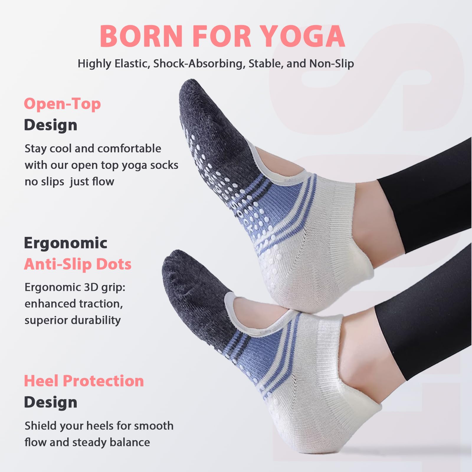 Train with confidence and comfort—these non-slip Pilates yoga socks deliver secure grip, breathable support, and stylish design for every workout, from barre to yoga and beyond.