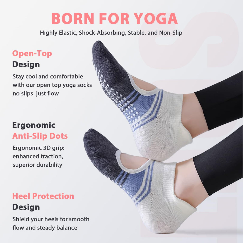 Train with confidence and comfort—these non-slip Pilates yoga socks deliver secure grip, breathable support, and stylish design for every workout, from barre to yoga and beyond.