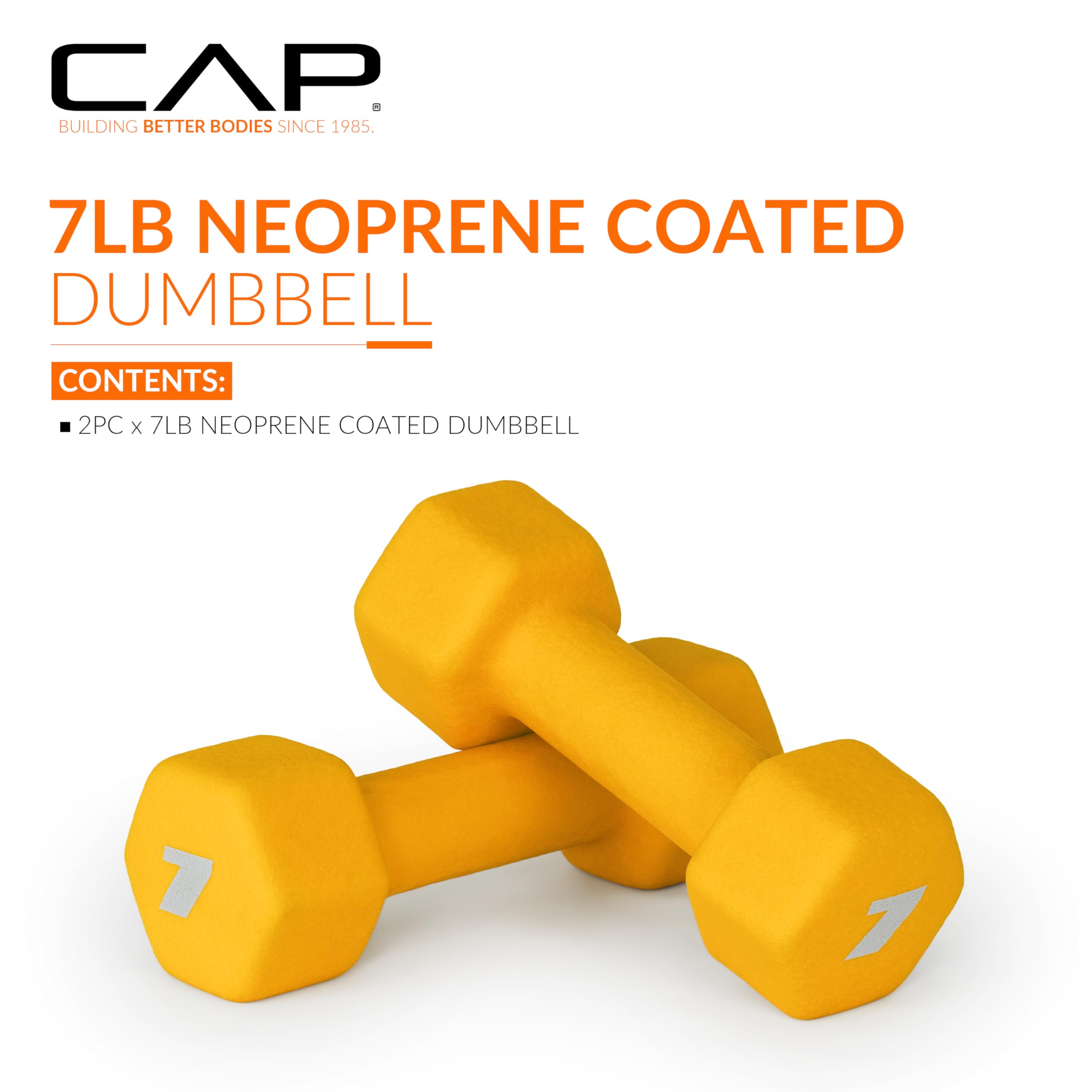 CAP Barbell Neoprene Dumbbell Weights Pairs & Sets | Multiple Colors