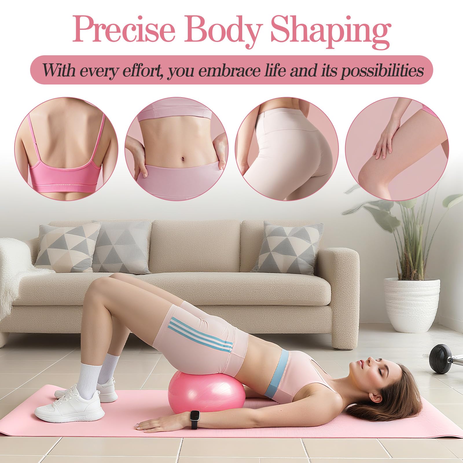 Achieve full-body toning, strength, and flexibility anywhere with the Home Pilates Kit—durable, all-in-one, non-slip, and portable, perfect for beginners and advanced Pilates enthusiasts alike.