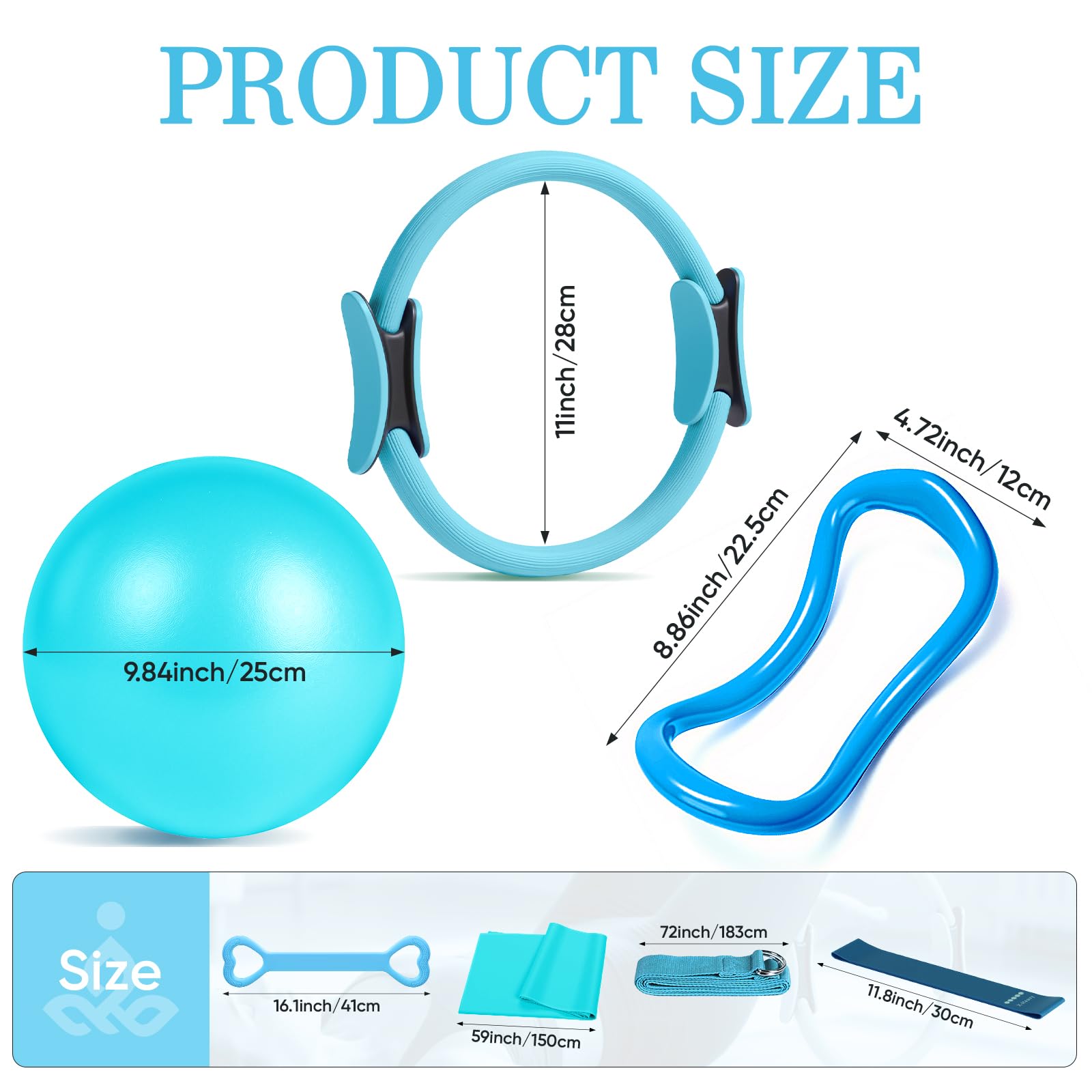 Achieve full-body toning, strength, and flexibility anywhere with the Home Pilates Kit—durable, all-in-one, non-slip, and portable, perfect for beginners and advanced Pilates enthusiasts alike.