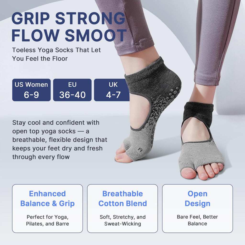 Train with confidence and comfort—these non-slip Pilates yoga socks deliver secure grip, breathable support, and stylish design for every workout, from barre to yoga and beyond.