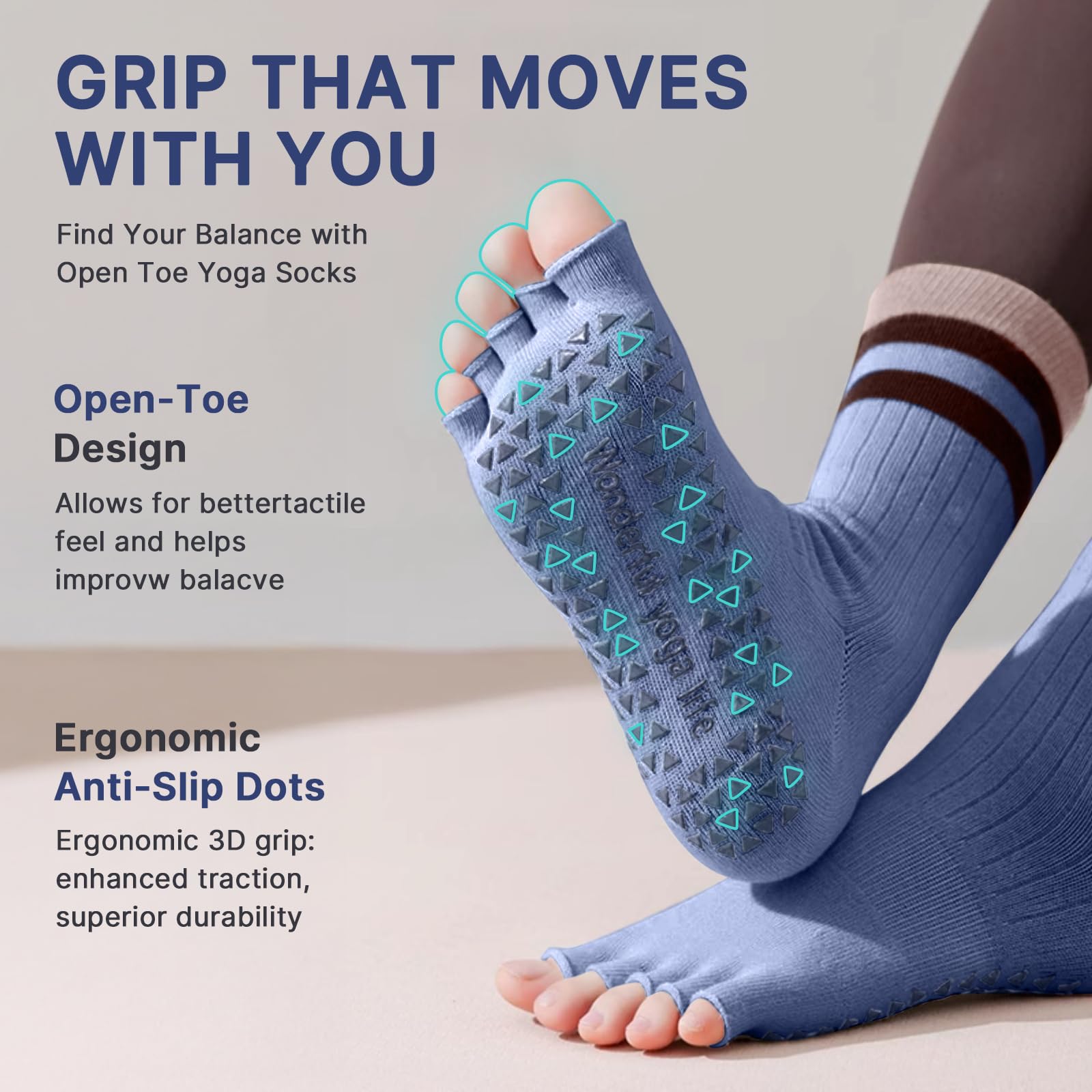 Train with confidence and comfort—these non-slip Pilates yoga socks deliver secure grip, breathable support, and stylish design for every workout, from barre to yoga and beyond.