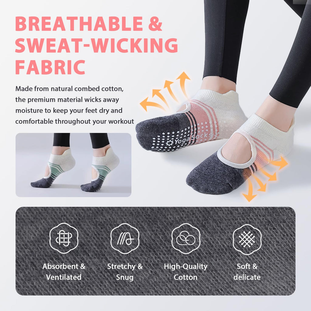 Train with confidence and comfort—these non-slip Pilates yoga socks deliver secure grip, breathable support, and stylish design for every workout, from barre to yoga and beyond.