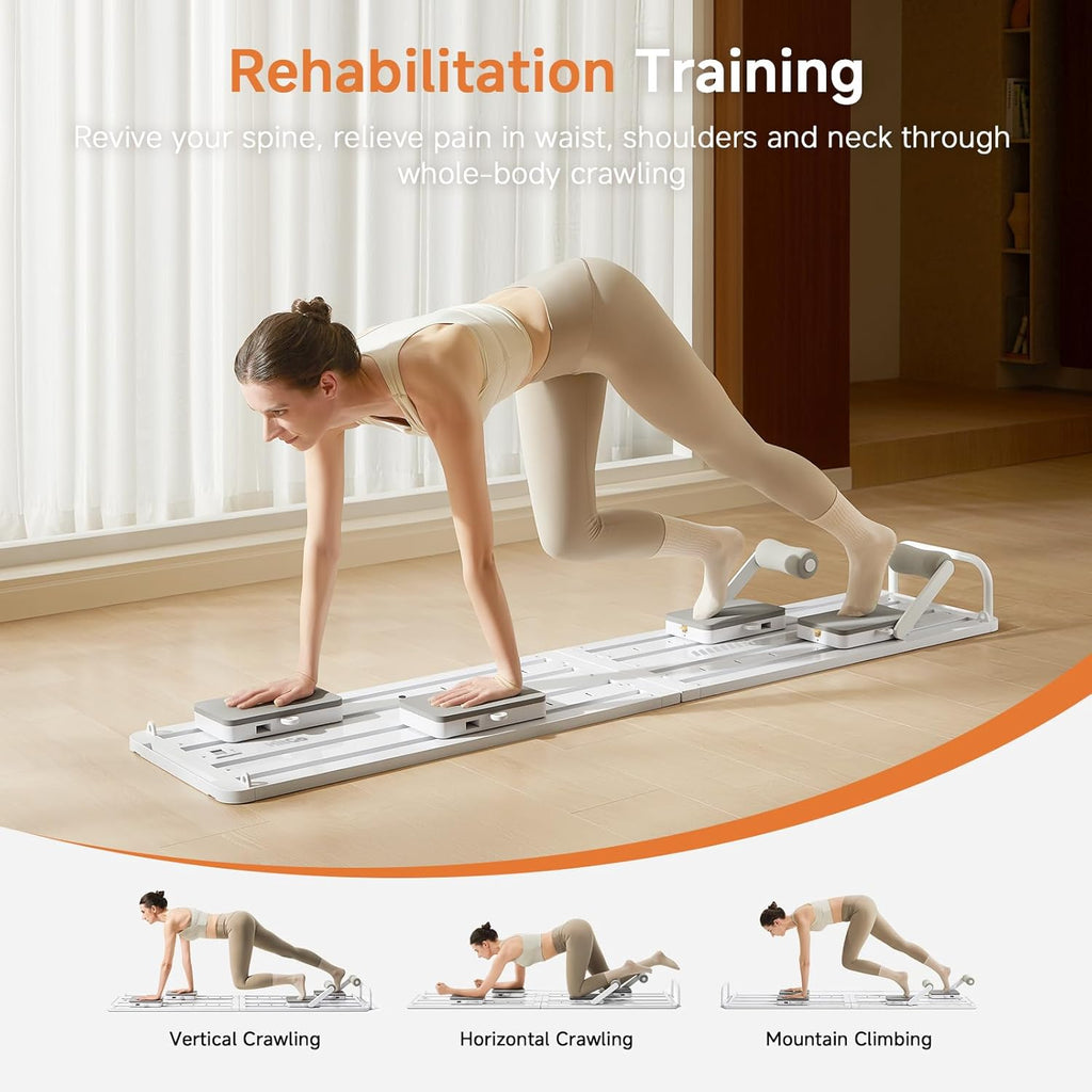 Transform any space into a full Pilates studio—20+ workouts, smart app coaching, and 94% muscle engagement in one foldable, professional-grade reformer built for total-body results.