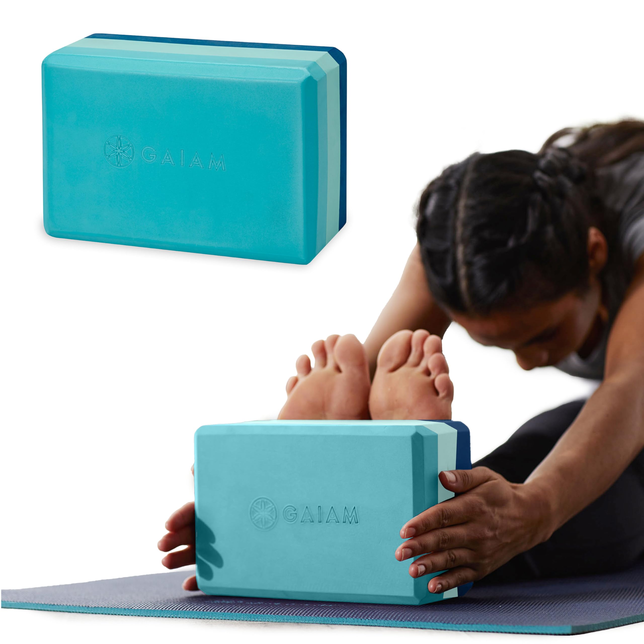 nhance stability, balance, and flexibility with the Gaiam Yoga Block & Strap Combo – durable, non-slip foam block and cotton strap help deepen stretches and safely modify poses for all skill levels.
