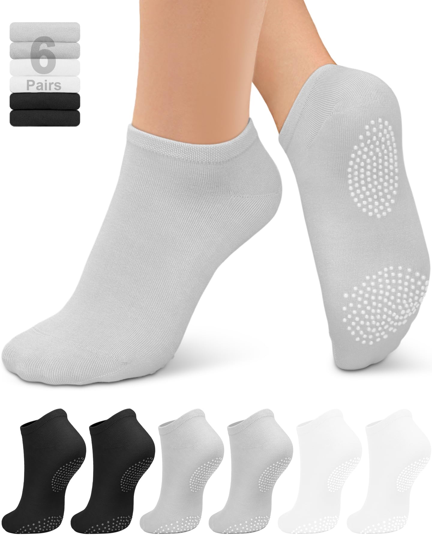Stay safe, stable, and stylish with non-slip Pilates socks—breathable, cushioned, and perfect for yoga, barre, studio workouts, or home use. Comfort and grip in every step.