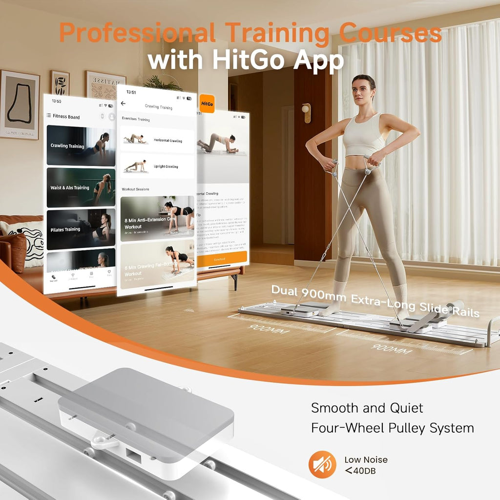 Transform any space into a full Pilates studio—20+ workouts, smart app coaching, and 94% muscle engagement in one foldable, professional-grade reformer built for total-body results.