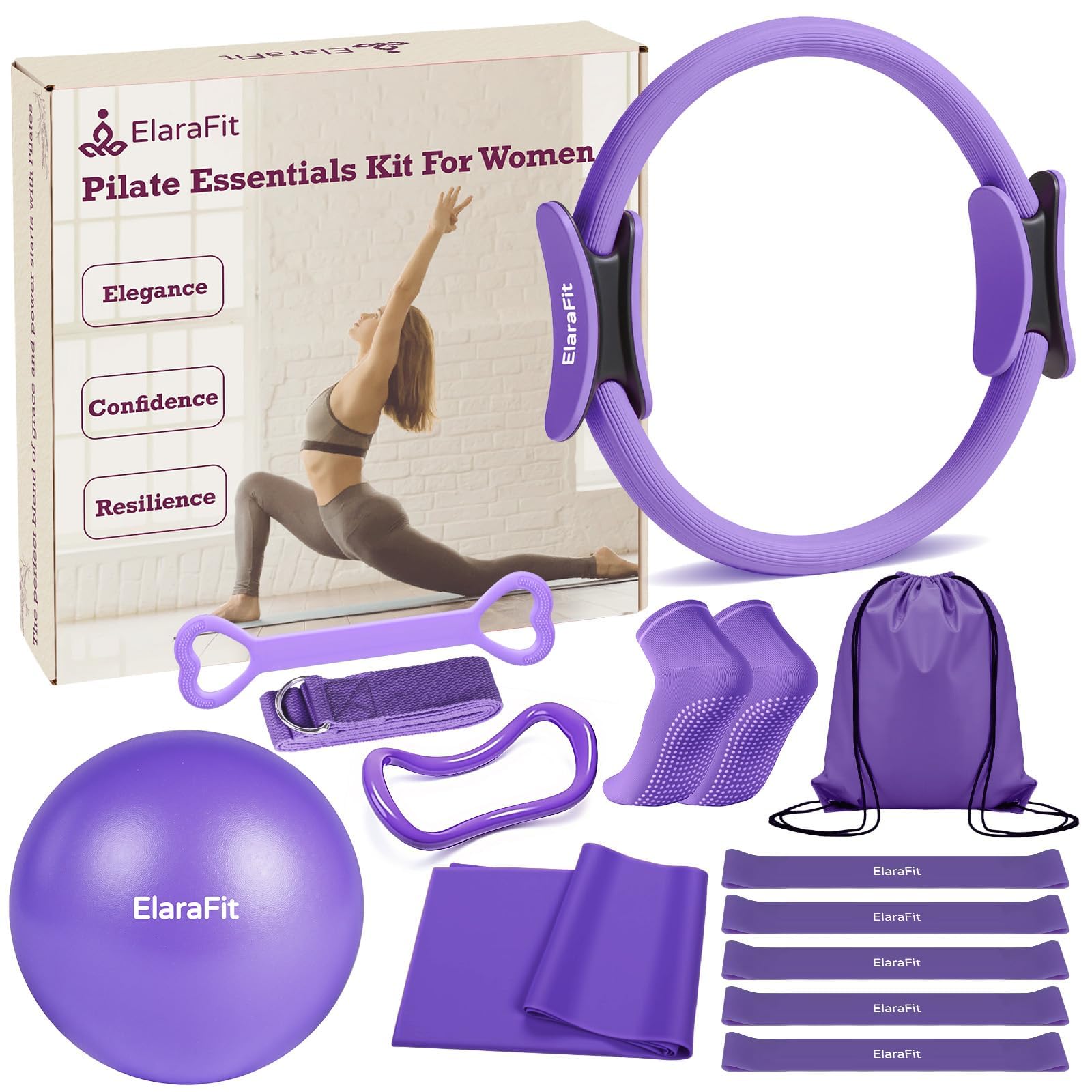 Achieve full-body toning, strength, and flexibility anywhere with the Home Pilates Kit—durable, all-in-one, non-slip, and portable, perfect for beginners and advanced Pilates enthusiasts alike.