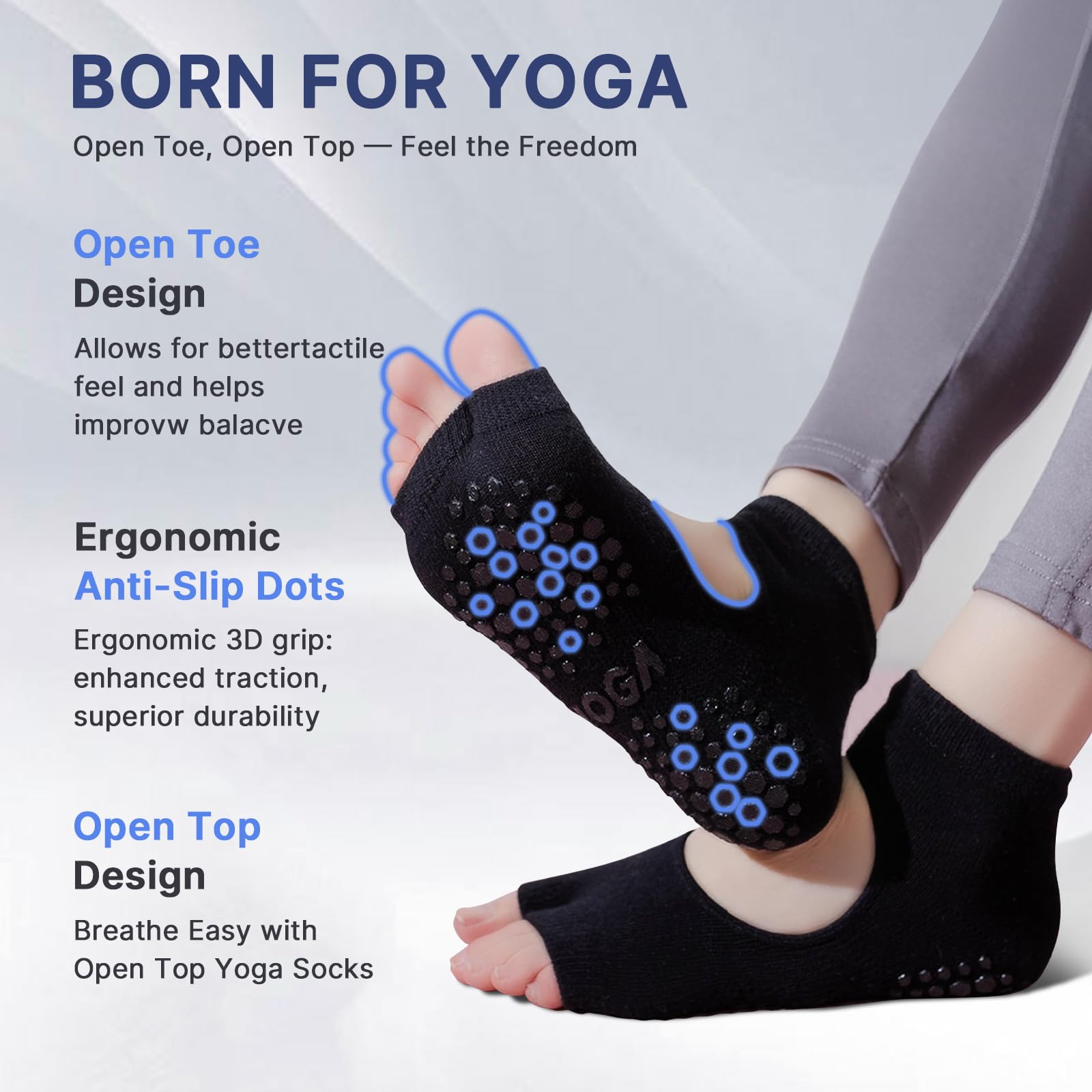 Train with confidence and comfort—these non-slip Pilates yoga socks deliver secure grip, breathable support, and stylish design for every workout, from barre to yoga and beyond.