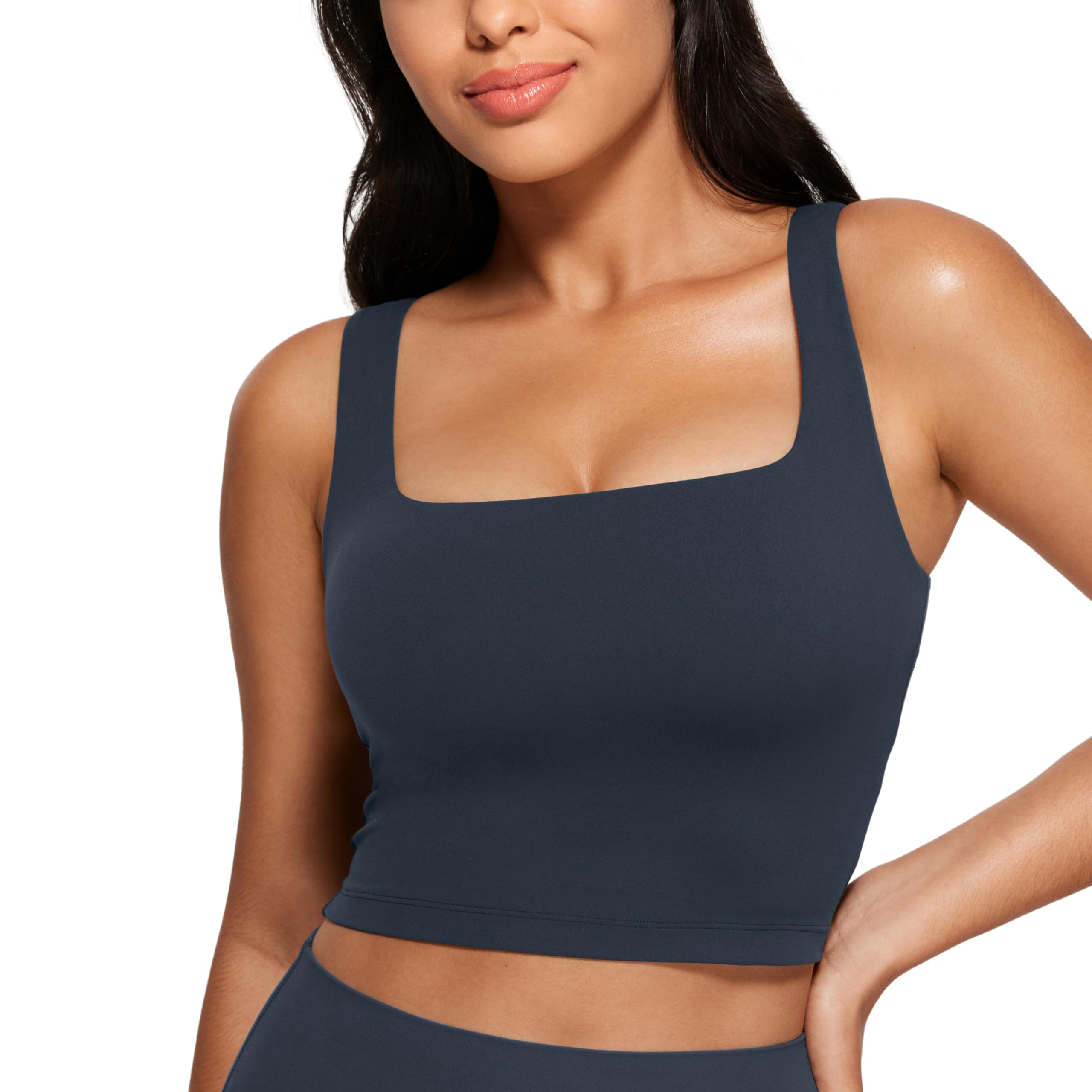 Elevate your every move with ultra-soft, sculpting comfort. This chic longline sports bra delivers light support, luxury stretch, and a flattering fit that pairs perfectly with any active lifestyle.