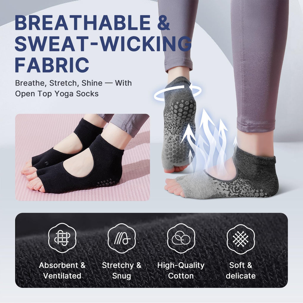 Train with confidence and comfort—these non-slip Pilates yoga socks deliver secure grip, breathable support, and stylish design for every workout, from barre to yoga and beyond.