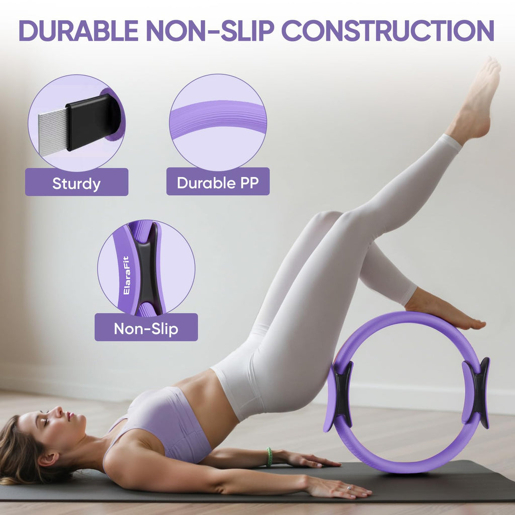 Achieve full-body toning, strength, and flexibility anywhere with the Home Pilates Kit—durable, all-in-one, non-slip, and portable, perfect for beginners and advanced Pilates enthusiasts alike.