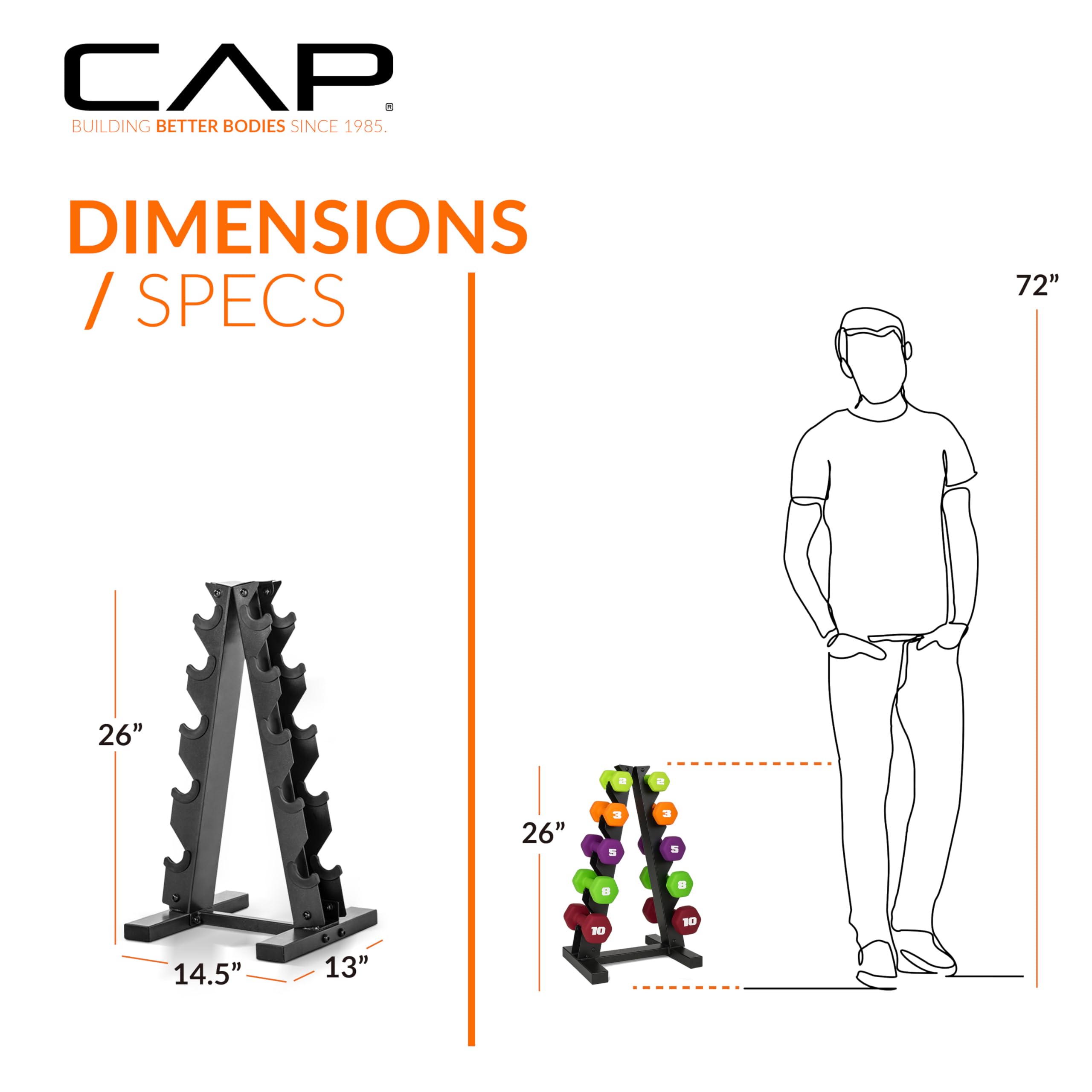 Build strength with confidence. These color-coded neoprene dumbbells offer a secure grip, durable construction, and a space-saving rack—perfect for toning, HIIT, and everyday home workouts.