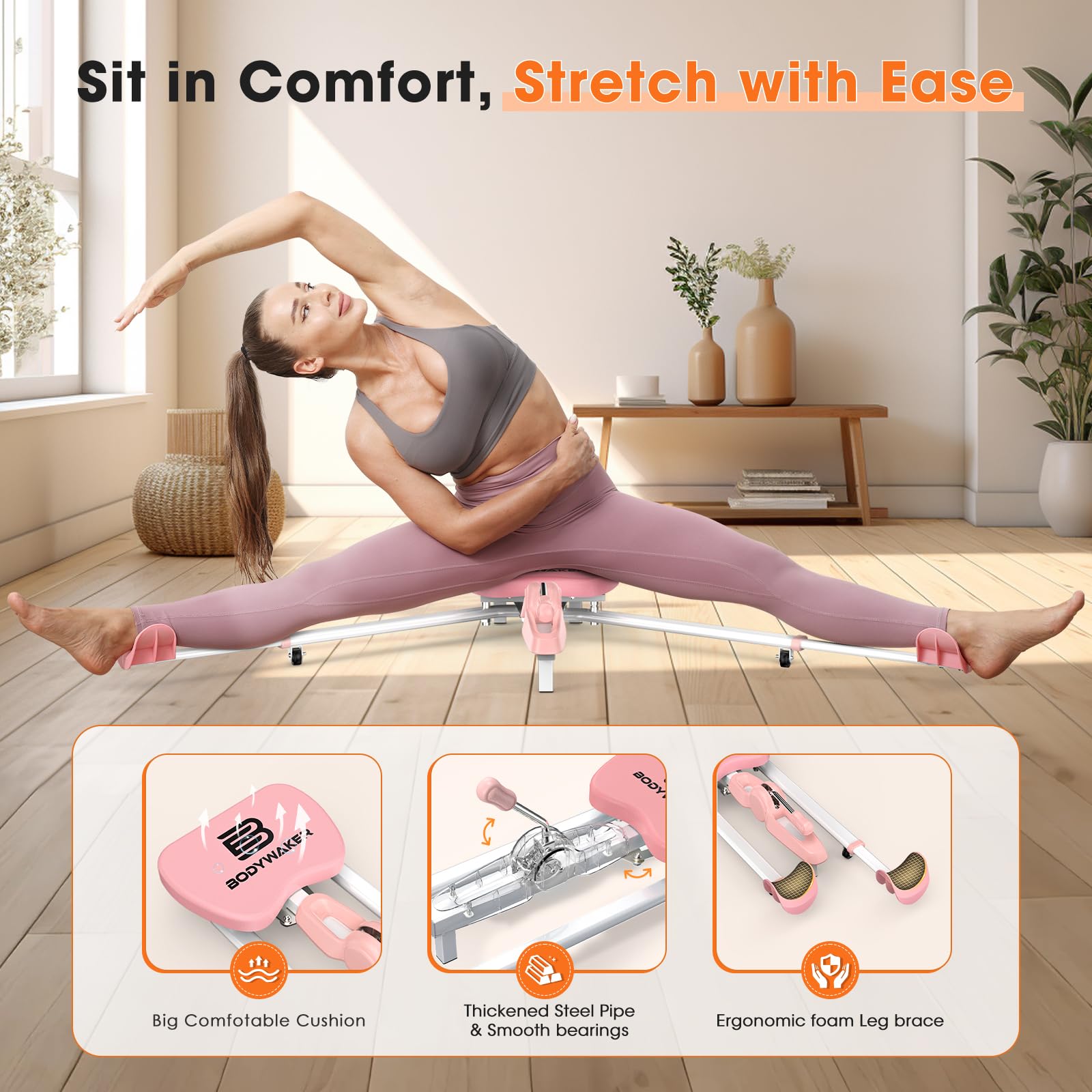 Unlock deeper splits and pro-level flexibility fast with this smooth-gliding, 190° adjustable leg stretcher—built for dancers, gymnasts, martial artists, and anyone ready to elevate their mobility.