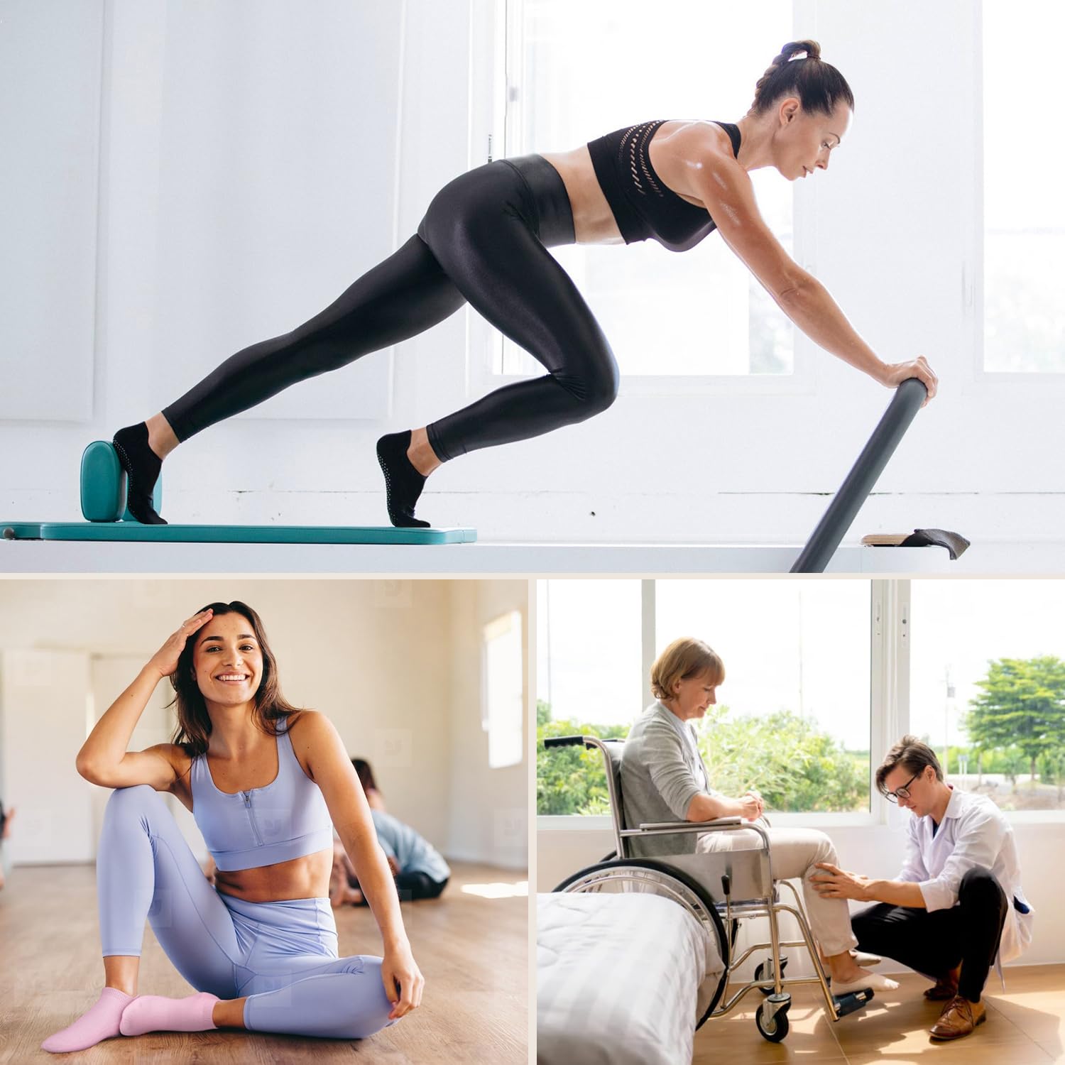 Stay safe, stable, and stylish with non-slip Pilates socks—breathable, cushioned, and perfect for yoga, barre, studio workouts, or home use. Comfort and grip in every step.