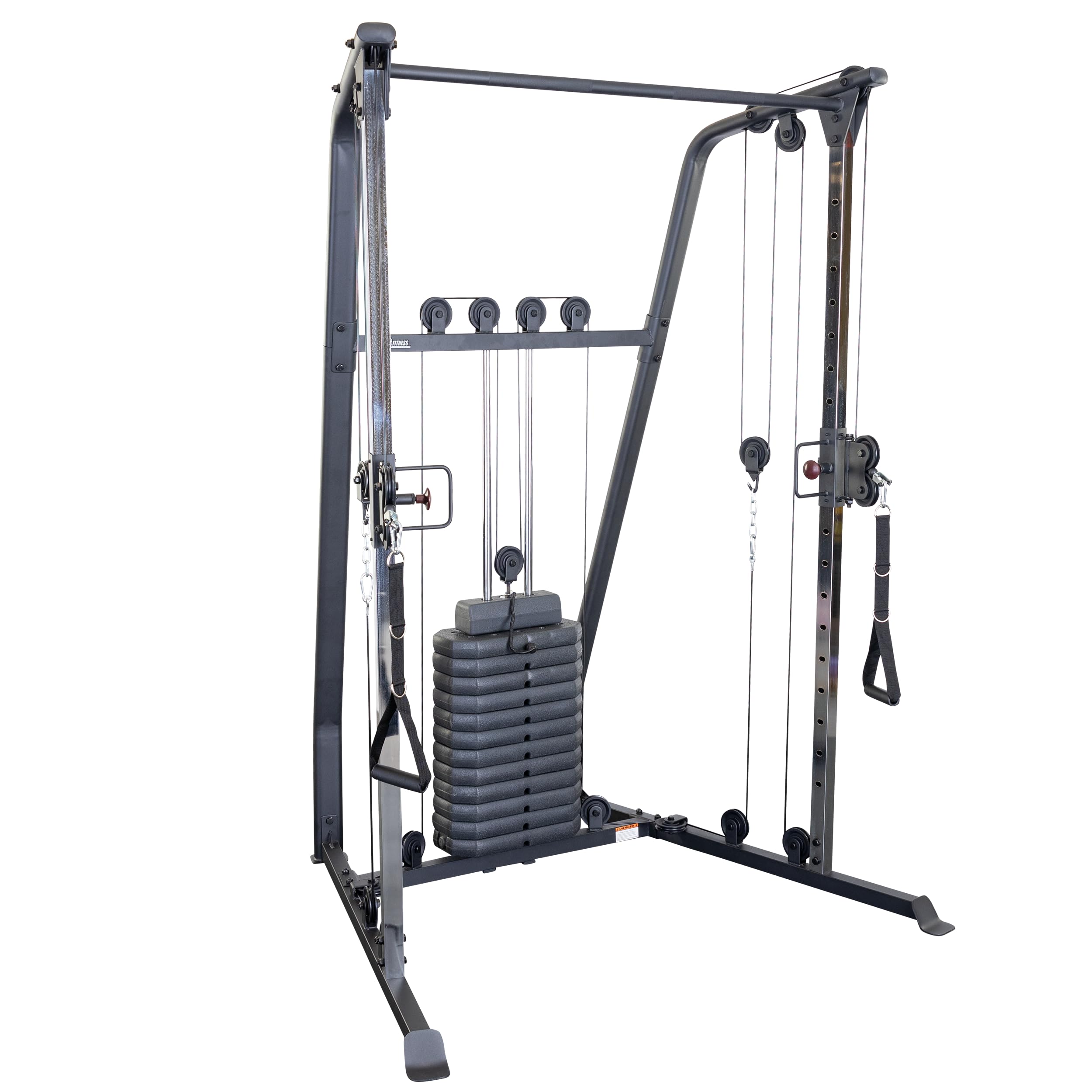 Body-Solid Best Fitness Functional Trainer Cable Machine, Full Body Workout Weight Stacks, Chest and Shoulder Exercise Home Gym LAT Pulldown Machines with 190lb Weights Stack, Midnight Black