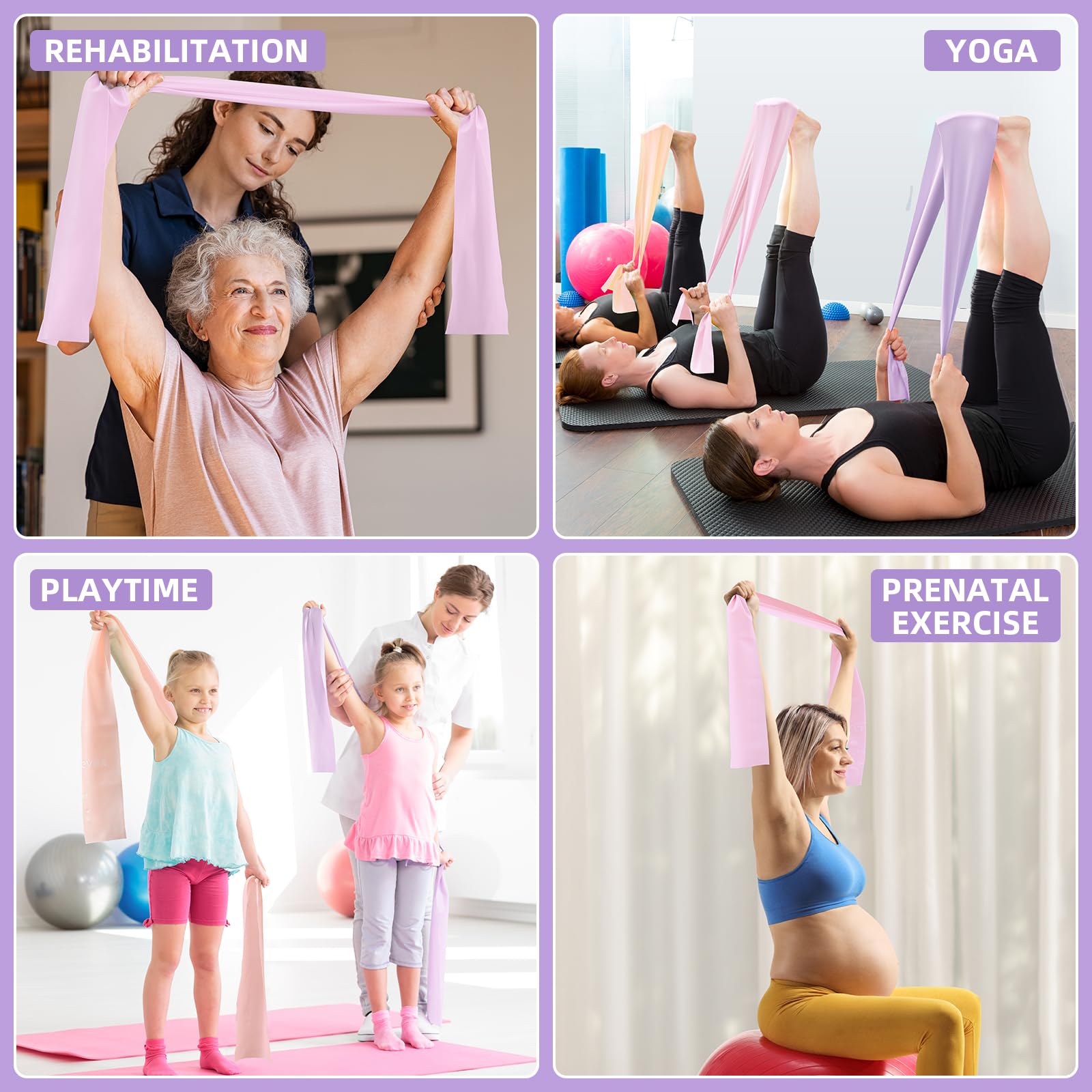 Strengthen, stretch, and recover anywhere with these hypoallergenic TPE resistance bands—lightweight, portable, and designed for full-body training, rehab, Pilates, yoga, and everyday fitness.