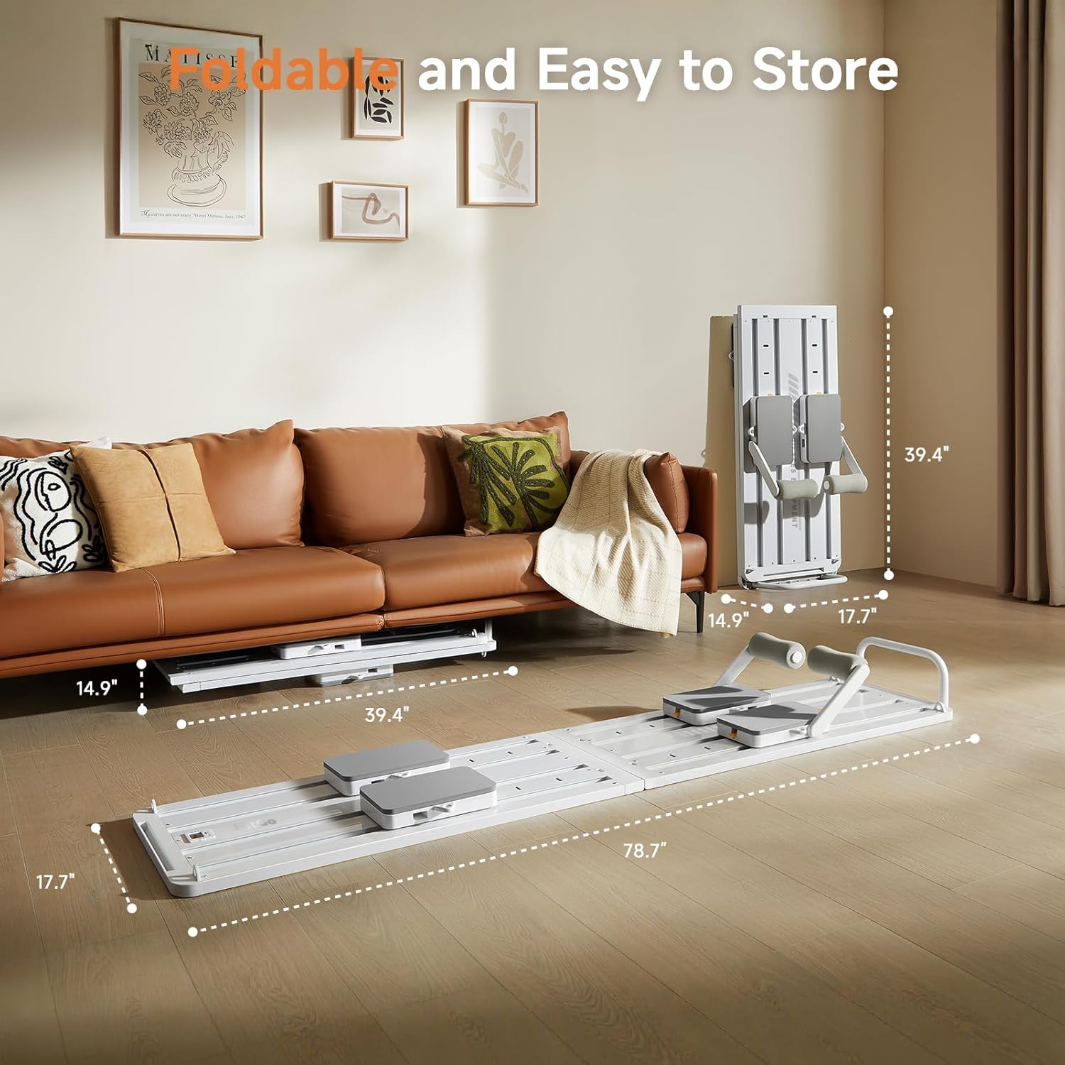 Transform any space into a full Pilates studio—20+ workouts, smart app coaching, and 94% muscle engagement in one foldable, professional-grade reformer built for total-body results.