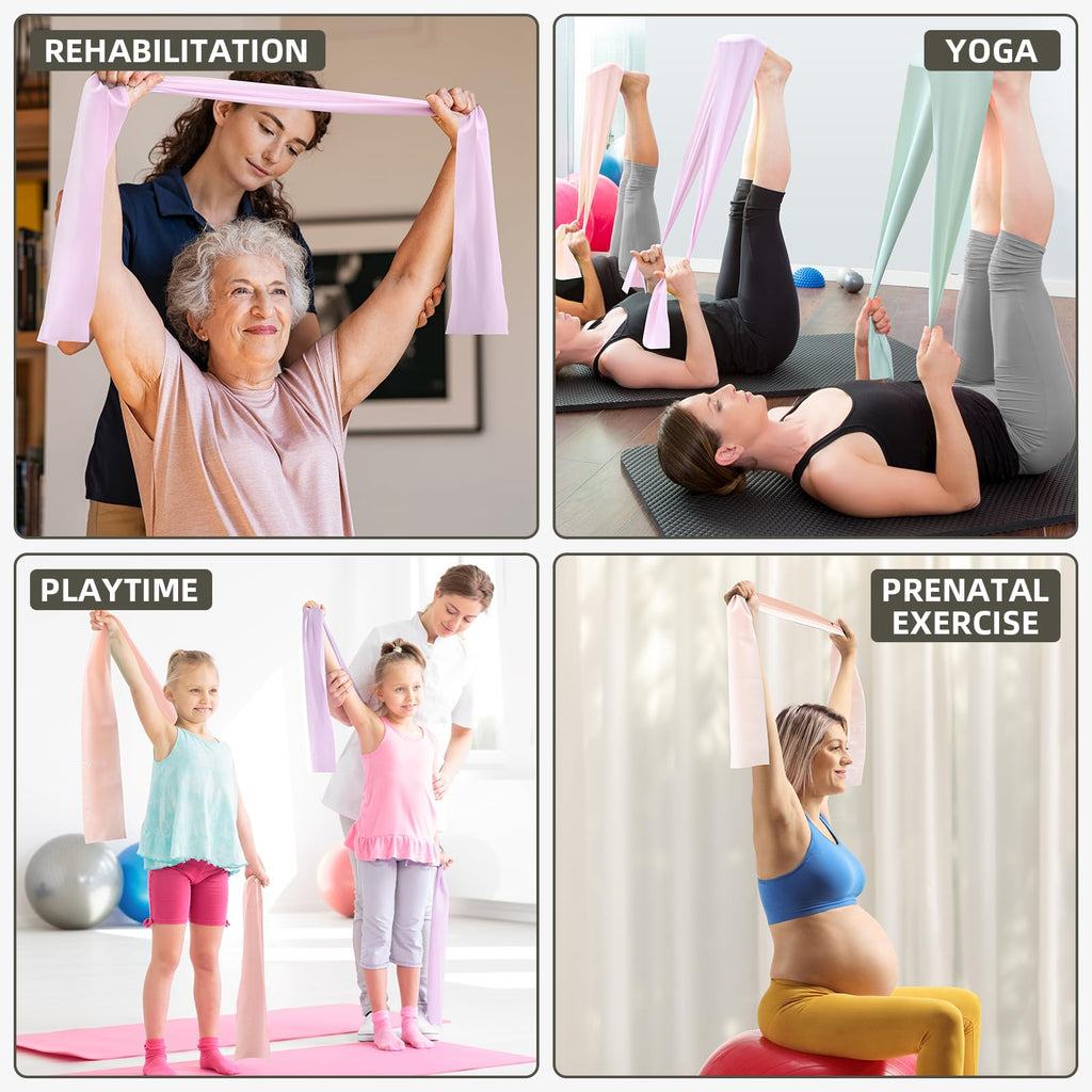 Strengthen, stretch, and recover anywhere with these hypoallergenic TPE resistance bands—lightweight, portable, and designed for full-body training, rehab, Pilates, yoga, and everyday fitness.