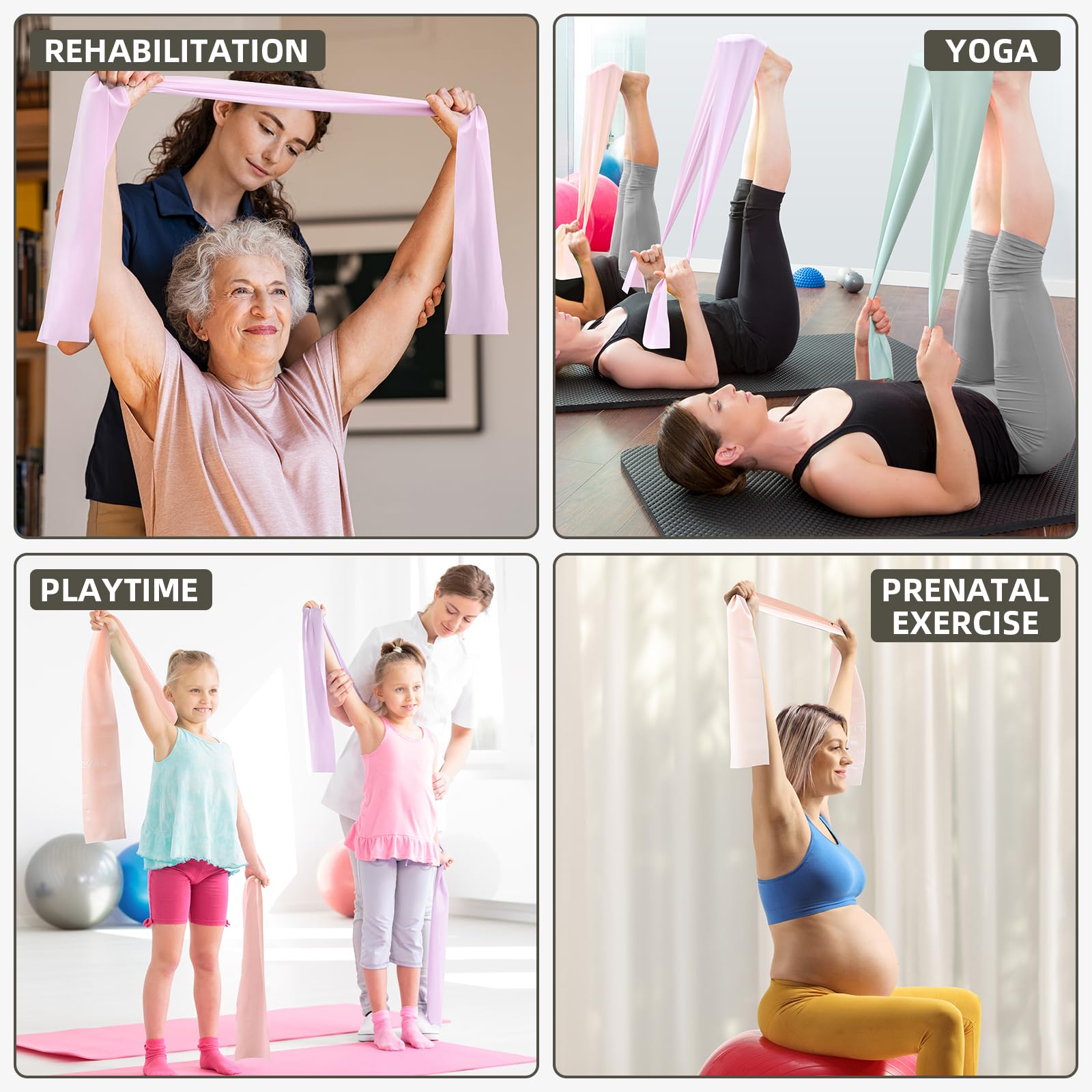 Strengthen, stretch, and recover anywhere with these hypoallergenic TPE resistance bands—lightweight, portable, and designed for full-body training, rehab, Pilates, yoga, and everyday fitness.