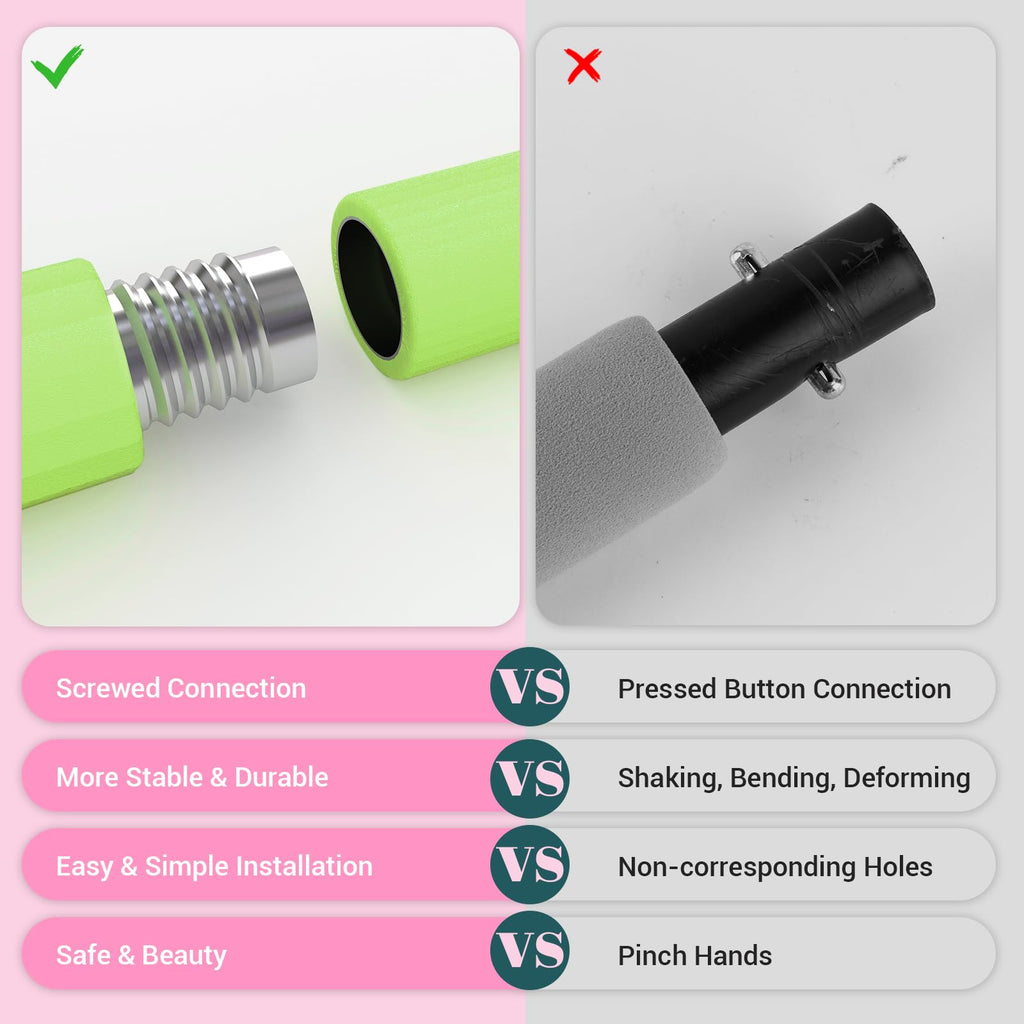 Achieve full-body strength, flexibility, and toning anywhere with the COFOF Pilates Bar Kit – adjustable resistance bands, padded handles, and portable design make home, travel, and outdoor workouts easy and effective.