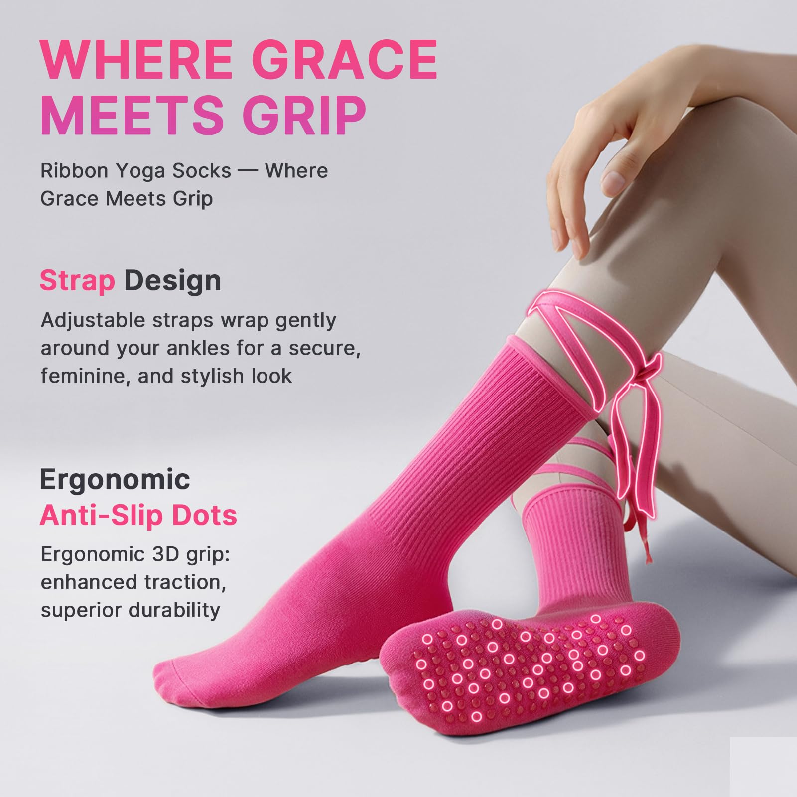 Train with confidence and comfort—these non-slip Pilates yoga socks deliver secure grip, breathable support, and stylish design for every workout, from barre to yoga and beyond.